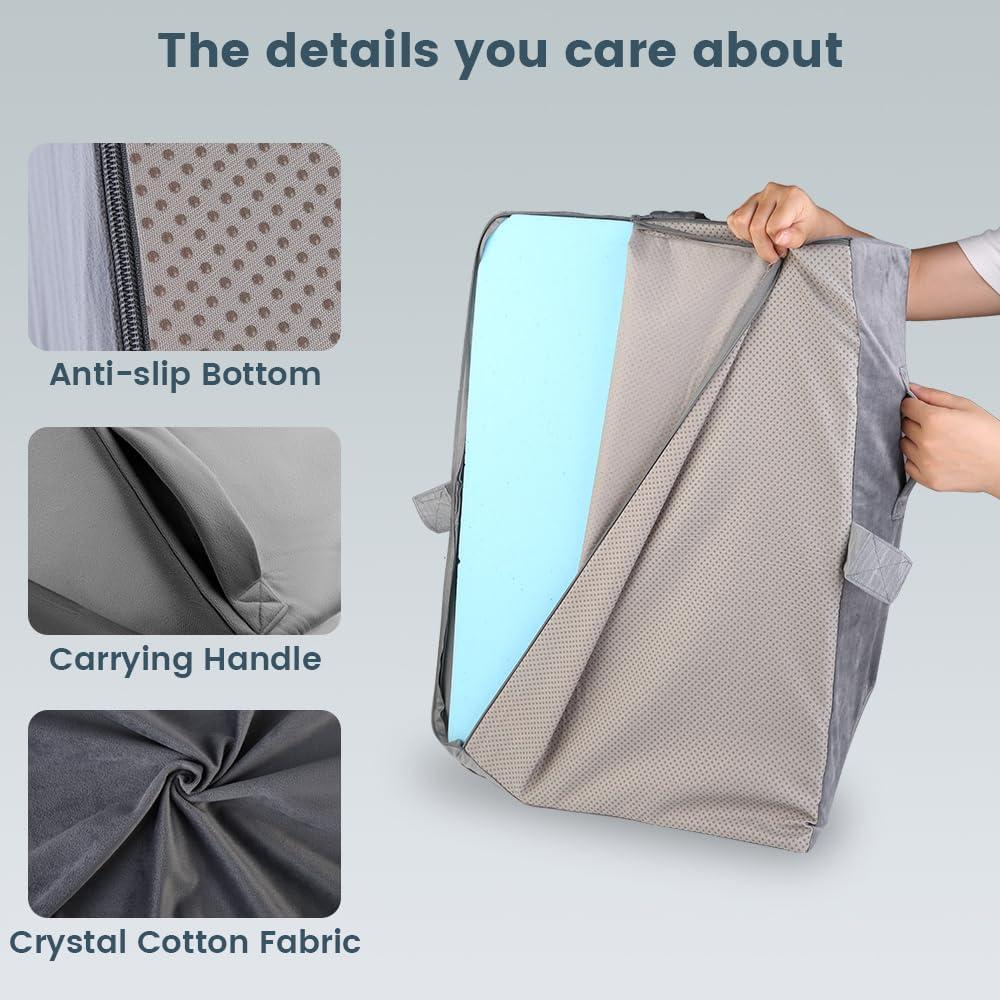 Cojín Elevador de Piernas Ajustable CIVJET - Espuma Viscoelástica