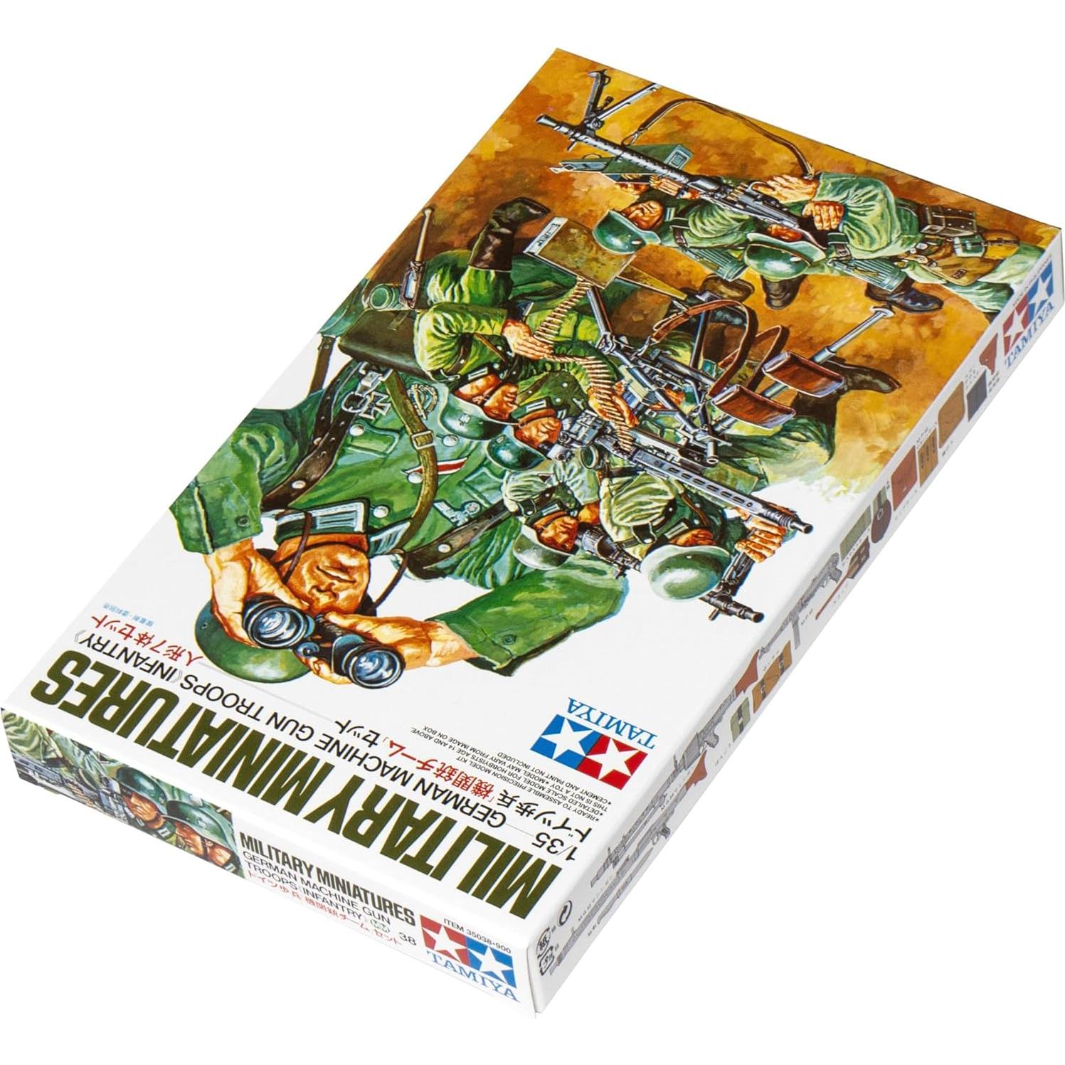 Kit de Modelismo Tropas Alemanas Ametralladoras Tamiya 1:35