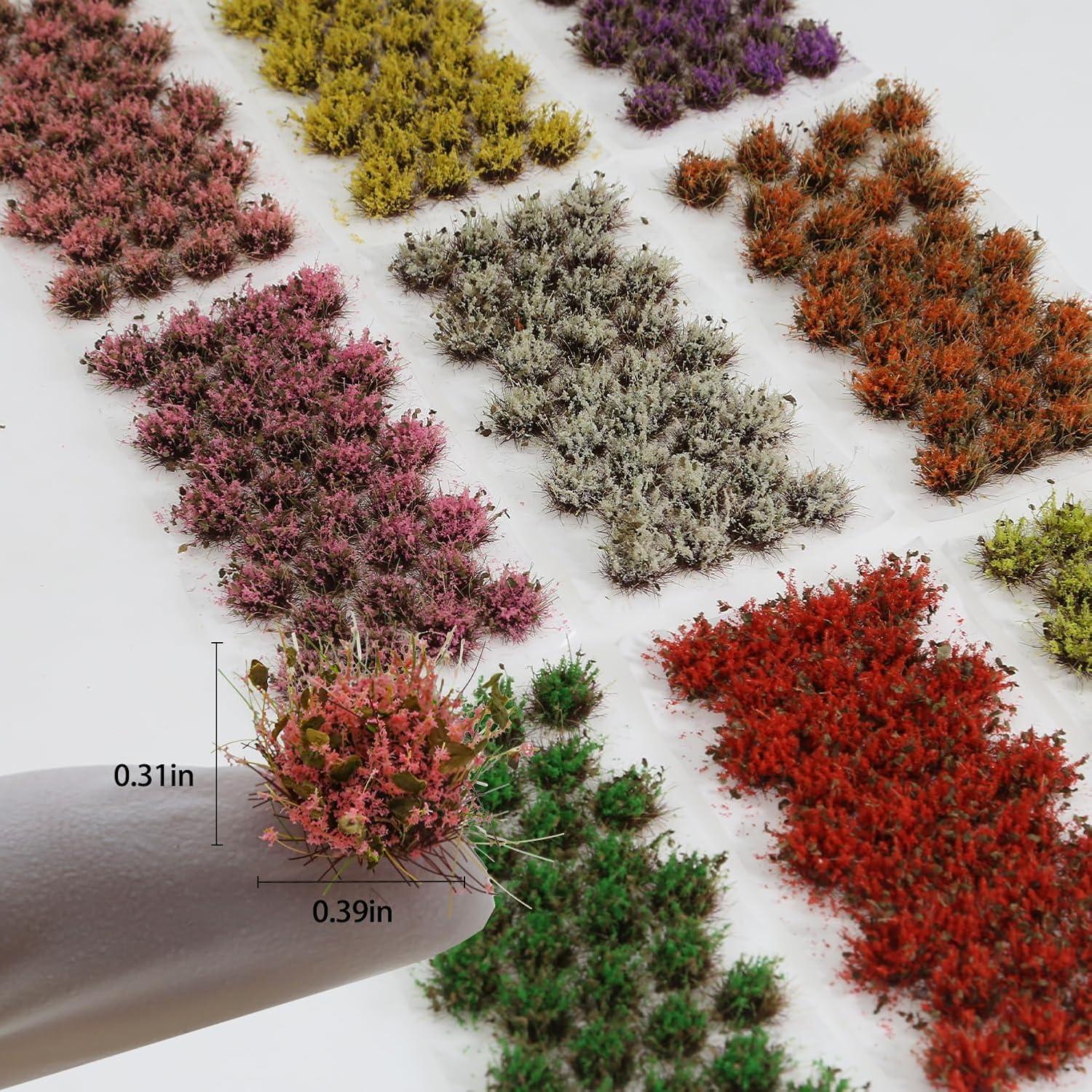 Conjunto de 32 Piezas de Diorama Ylutex - Flores Amarillo Marchito 8mm