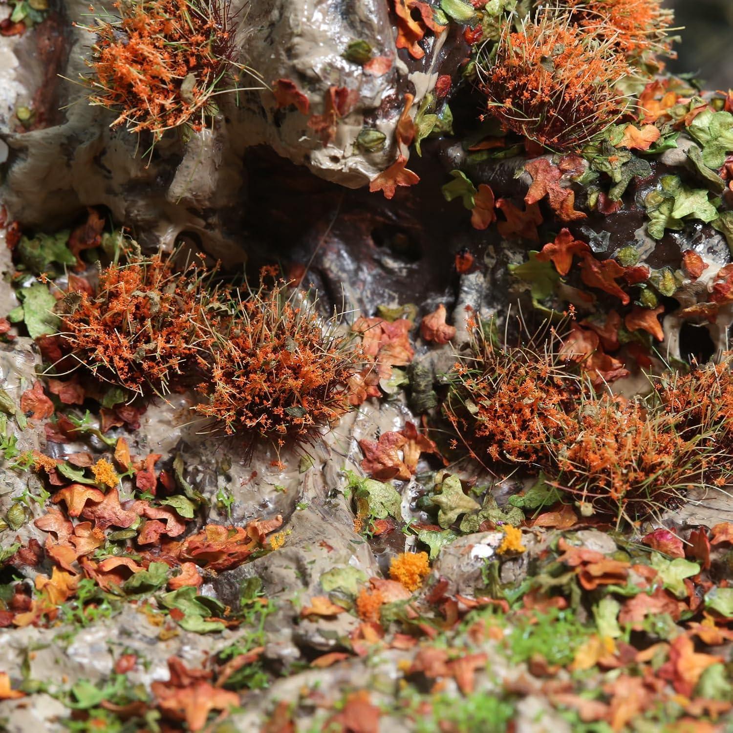Conjunto de 32 Piezas de Diorama Ylutex - Flores Amarillo Marchito 8mm