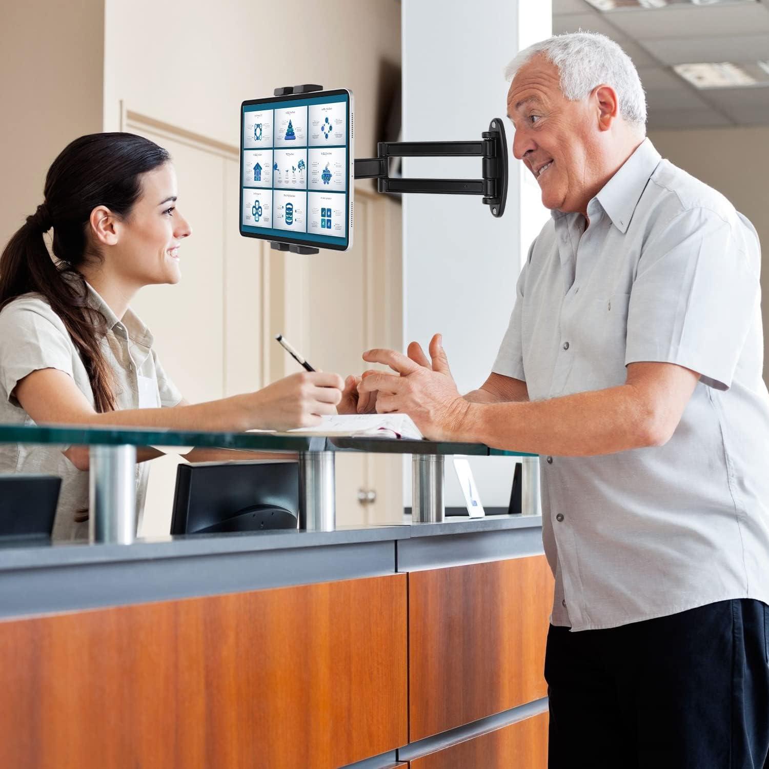 Soporte Pared Plegable Mippko para Tabletas 7-12.9" Negro