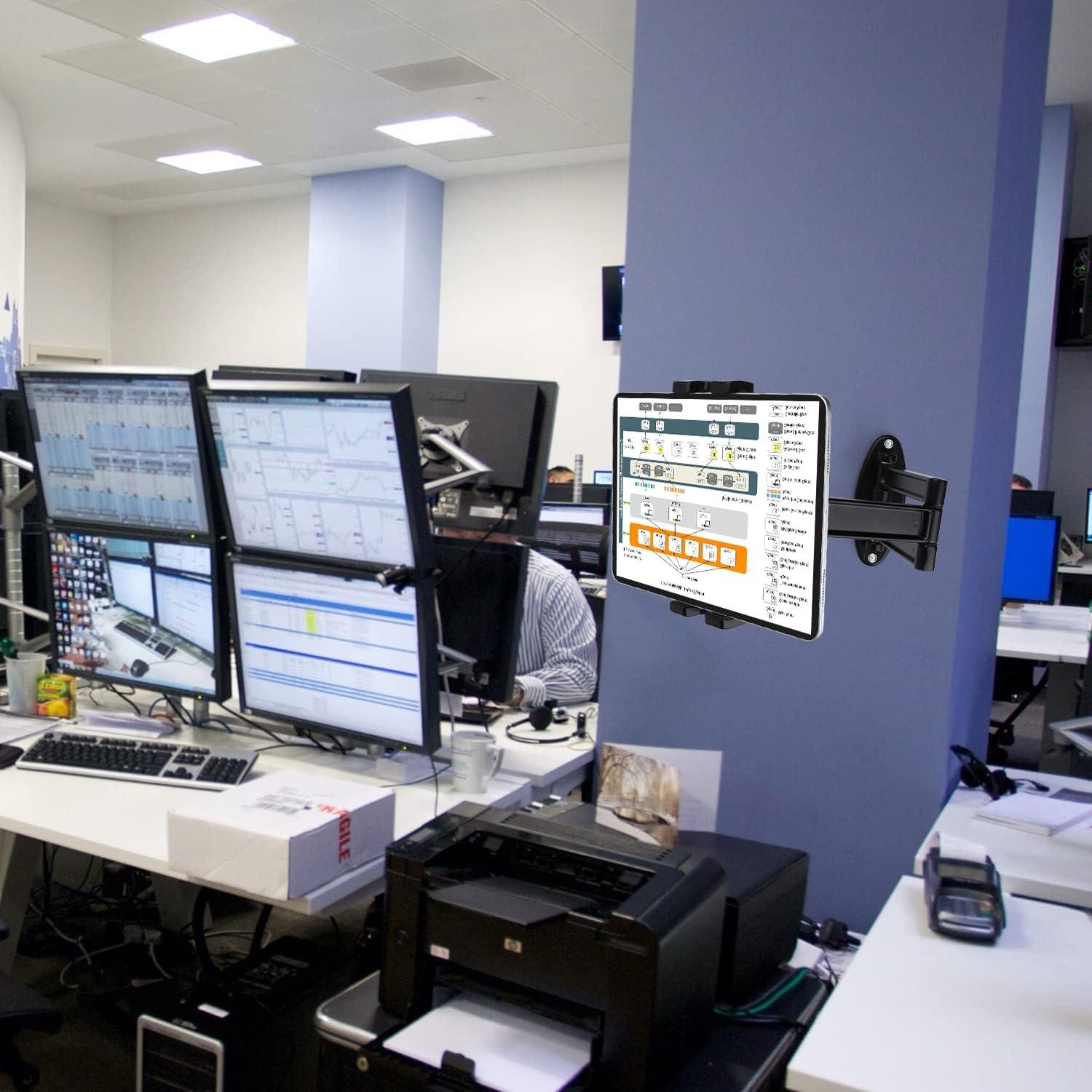 Soporte Pared Plegable Mippko para Tabletas 7-12.9" Negro