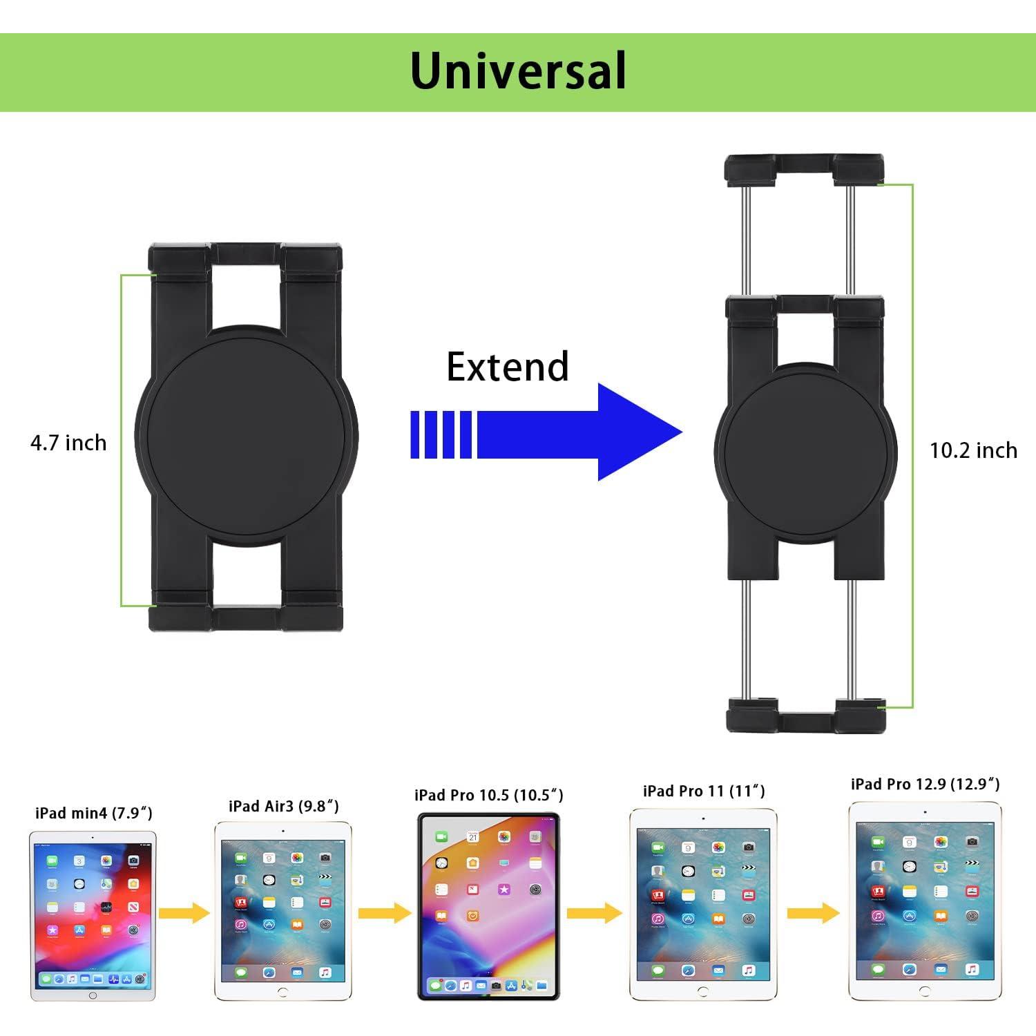 Soporte Pared Plegable Mippko para Tabletas 7-12.9" Negro