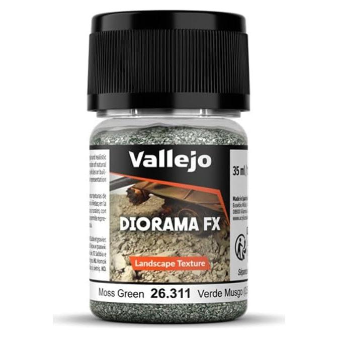 Textura de Paisaje Verde Musgo Vallejo 35 ml - Dioramas 0.5-2 mm