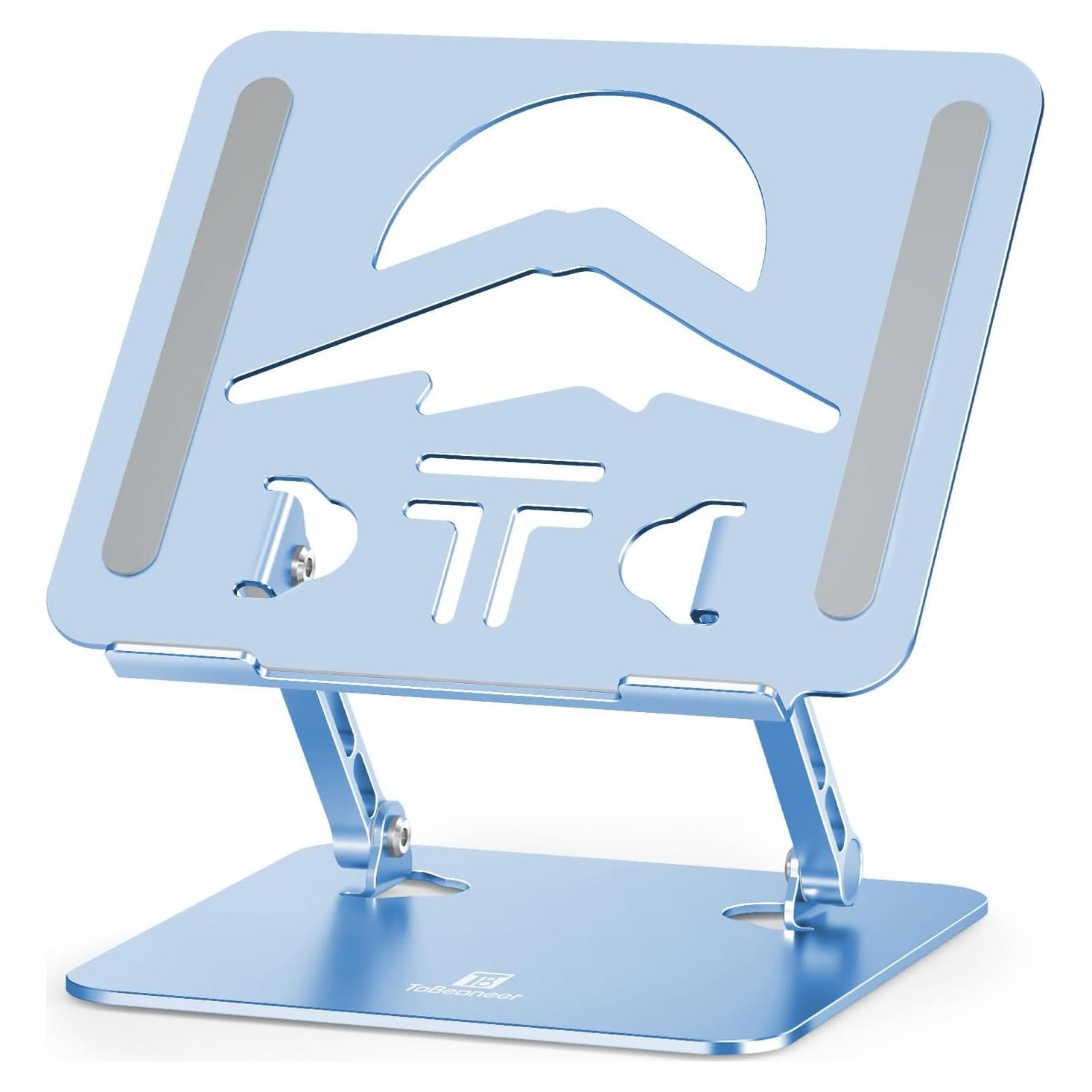 Soporte para Laptop ToBeoneer Ajustable Plegable 39.6 cm Azul