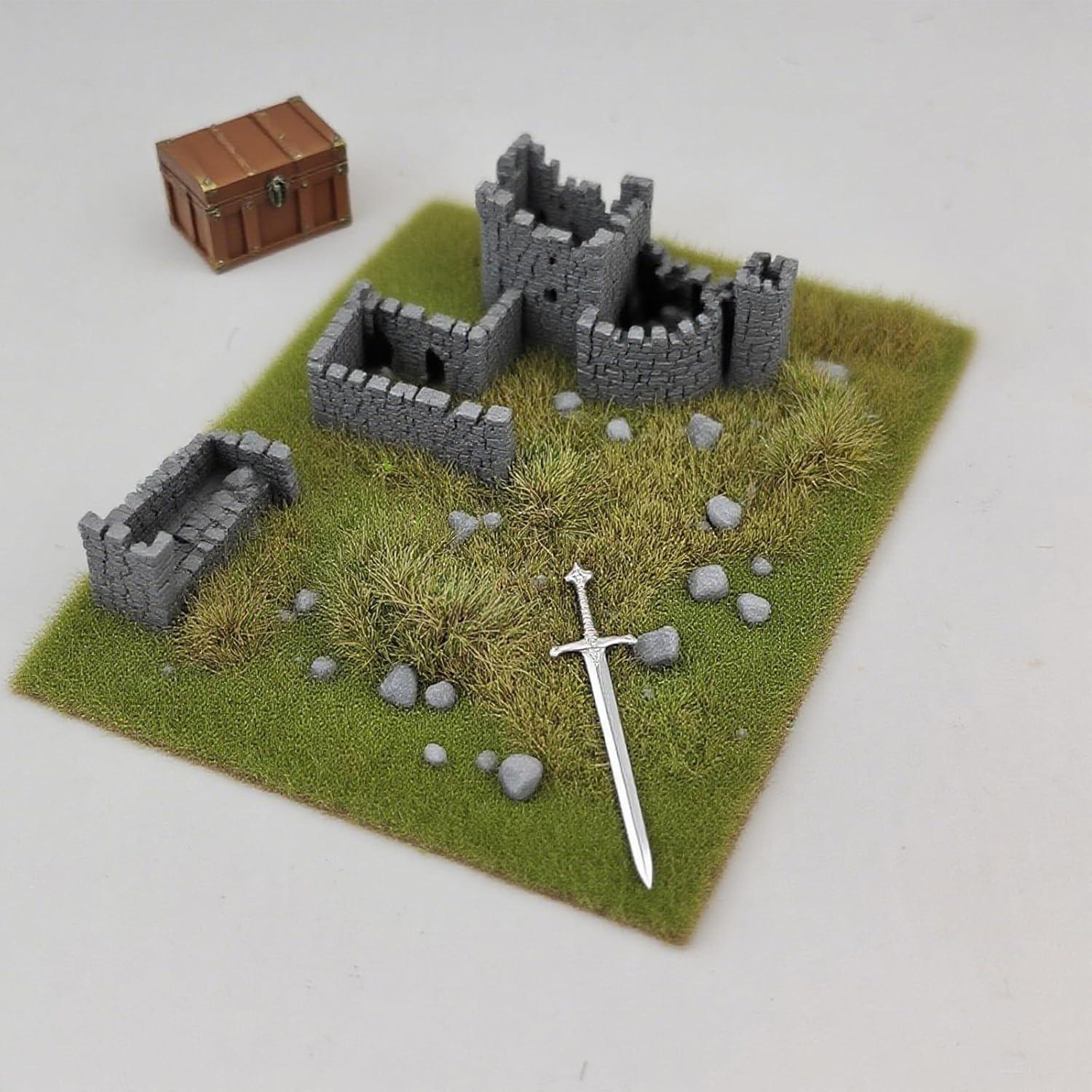 Alfombra de Hierba Estática Gdeplok 13.5cm Amarillo Invierno