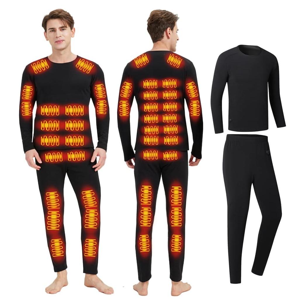 Ropa Interior Térmica Calefaccionada Hombre USB 42 Zonas S-4XL