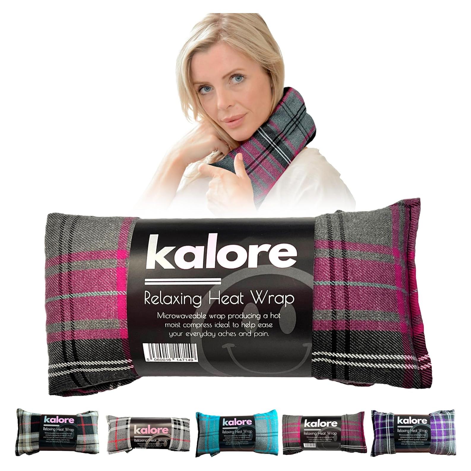 Almohadilla Térmica XL Kalore para Microondas - Algodón Tartan Rosa