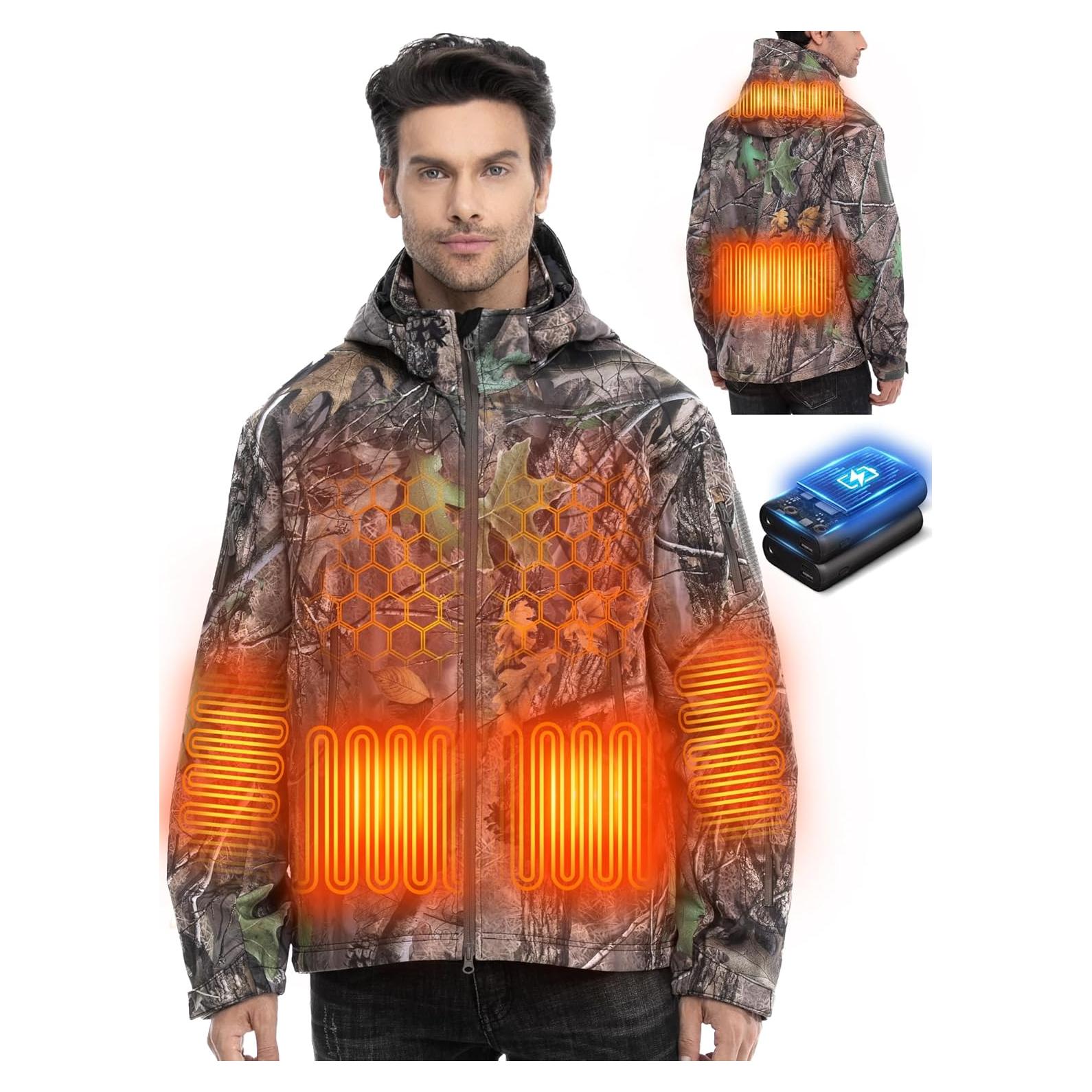 Chaqueta Calentada HOTHUGZ para Hombres 12V 20000mAh Mediana
