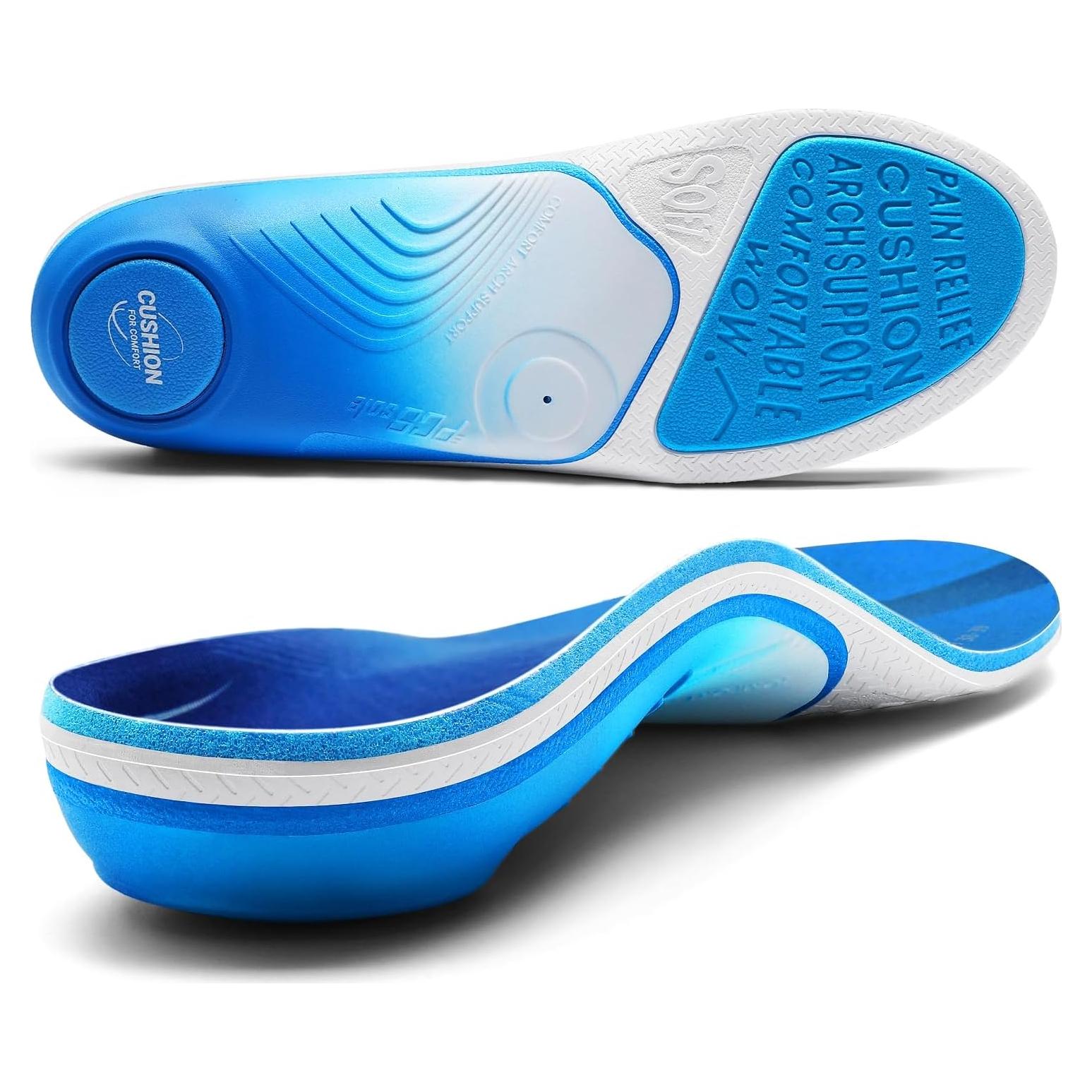 Plantillas ortopédicas PCSsole Pro para fascitis plantar - Soporte alto hasta 109 kg