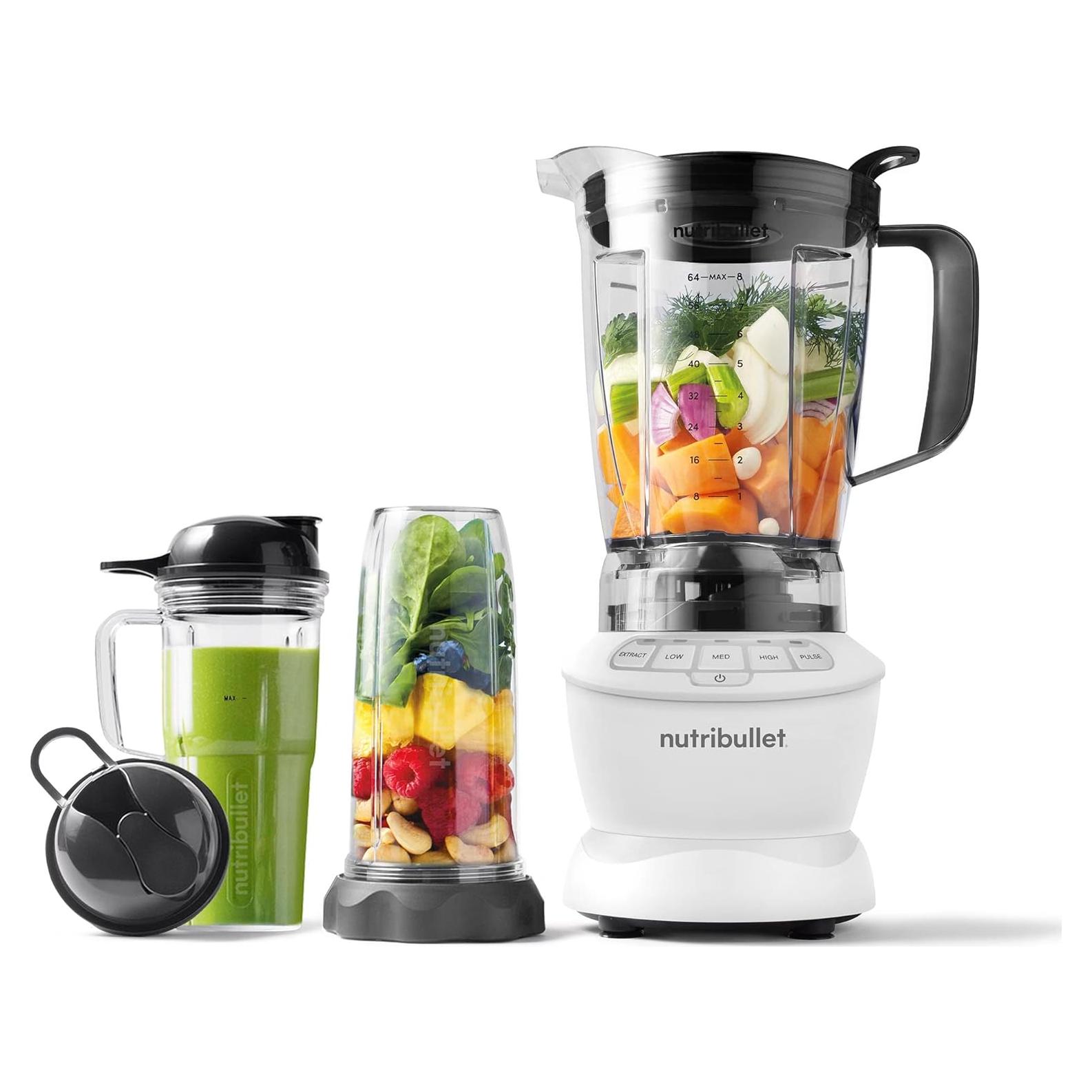 Licuadora NutriBullet Combo 1200W Blanco 1.9L 3 Velocidades