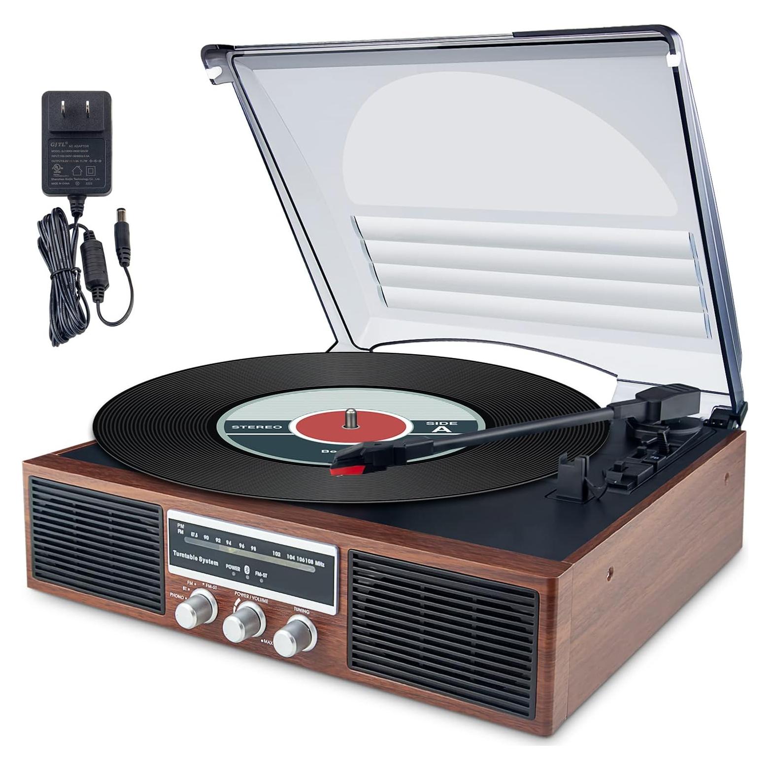 Reproductor de Vinilo Bluetooth LUXSWAY DY-138BT 3 Velocidades