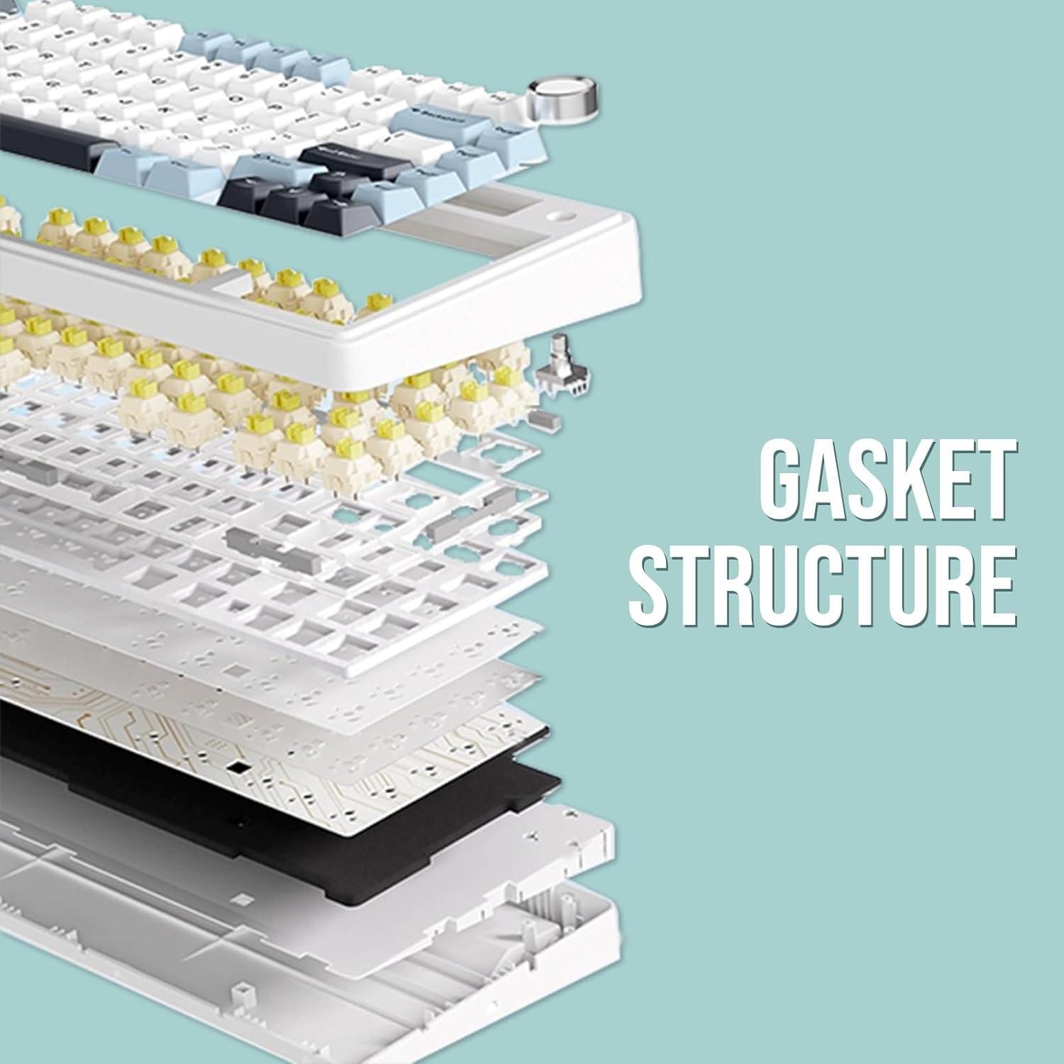 Teclado Mecánico EPOMAKER F75 Inalámbrico RGB Verde