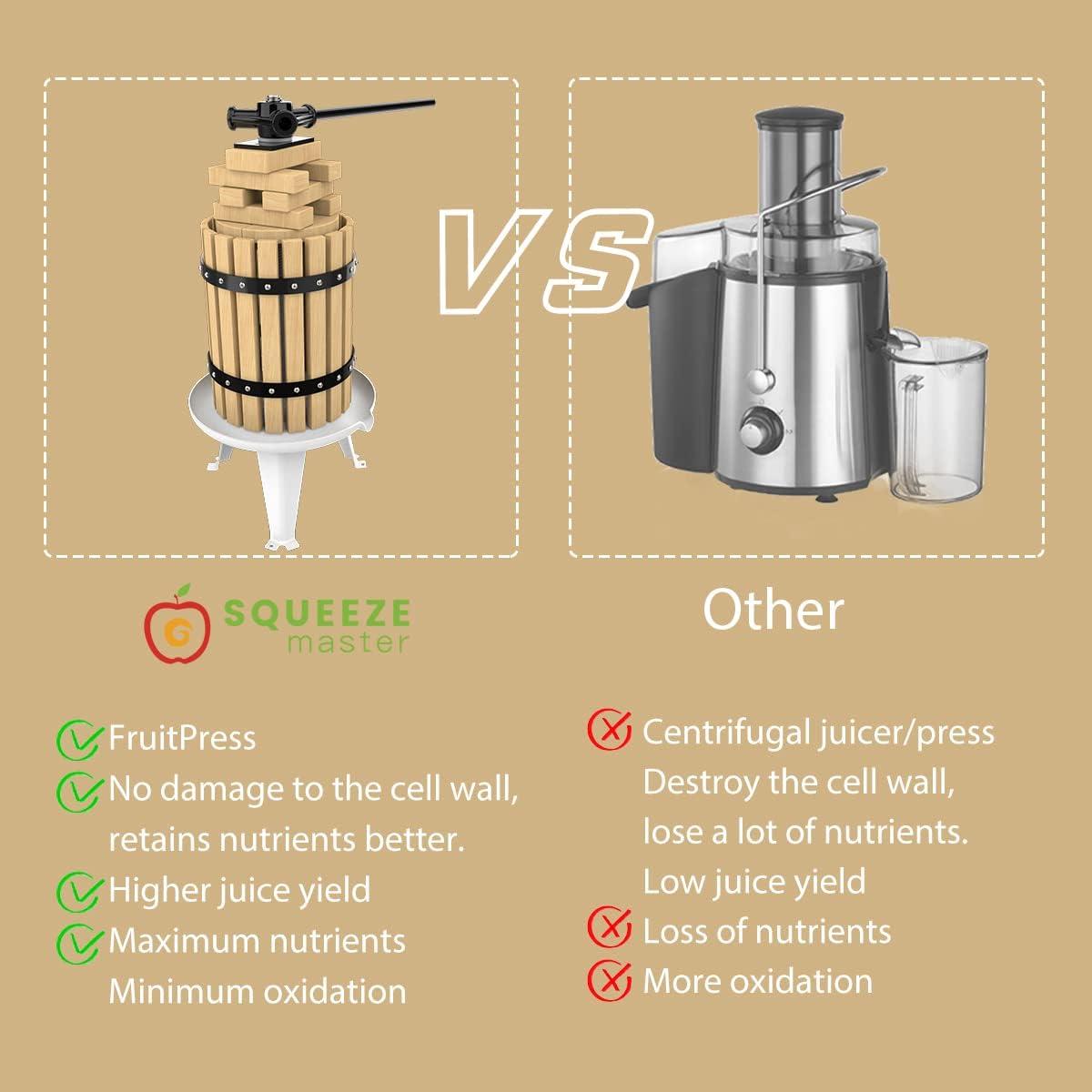 Prensa de Frutas SQUEEZE master 6L Exprimidor Vintage Manual