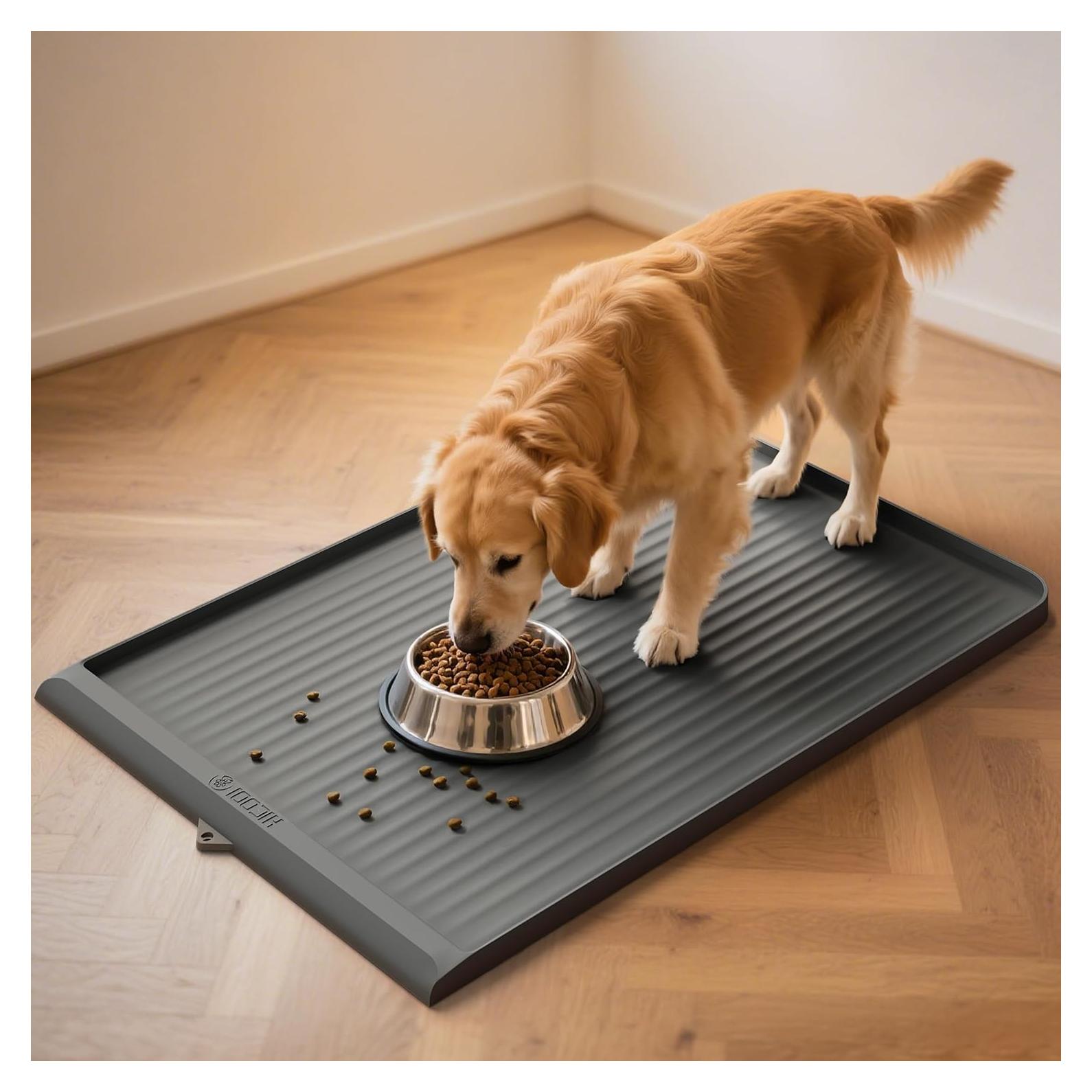 Alfombrilla Antideslizante para Comida de Perro YITOUU 91x61cm