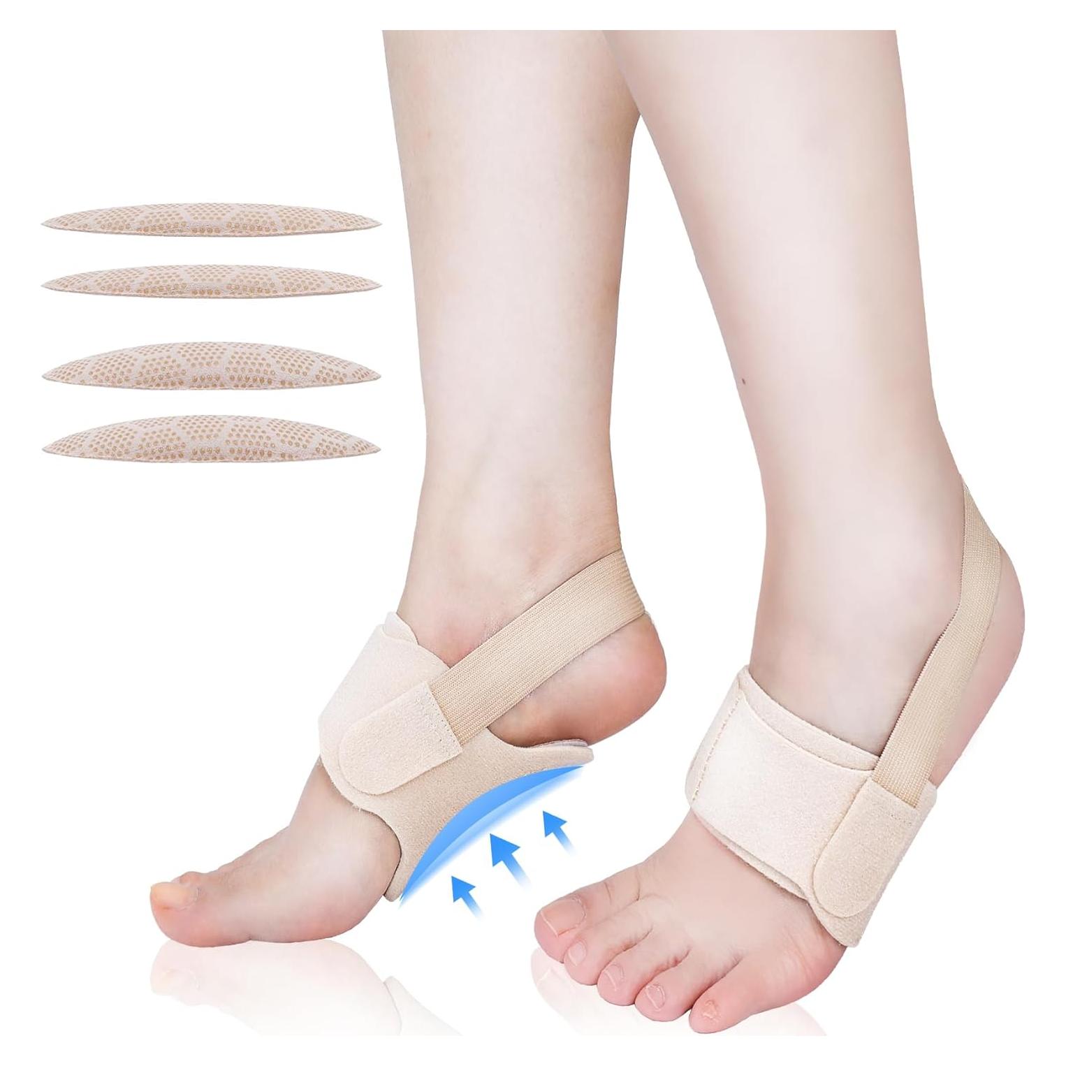 Férulas de Soporte de Arco Vigorwise para Pie Plano - 1 Par Beige