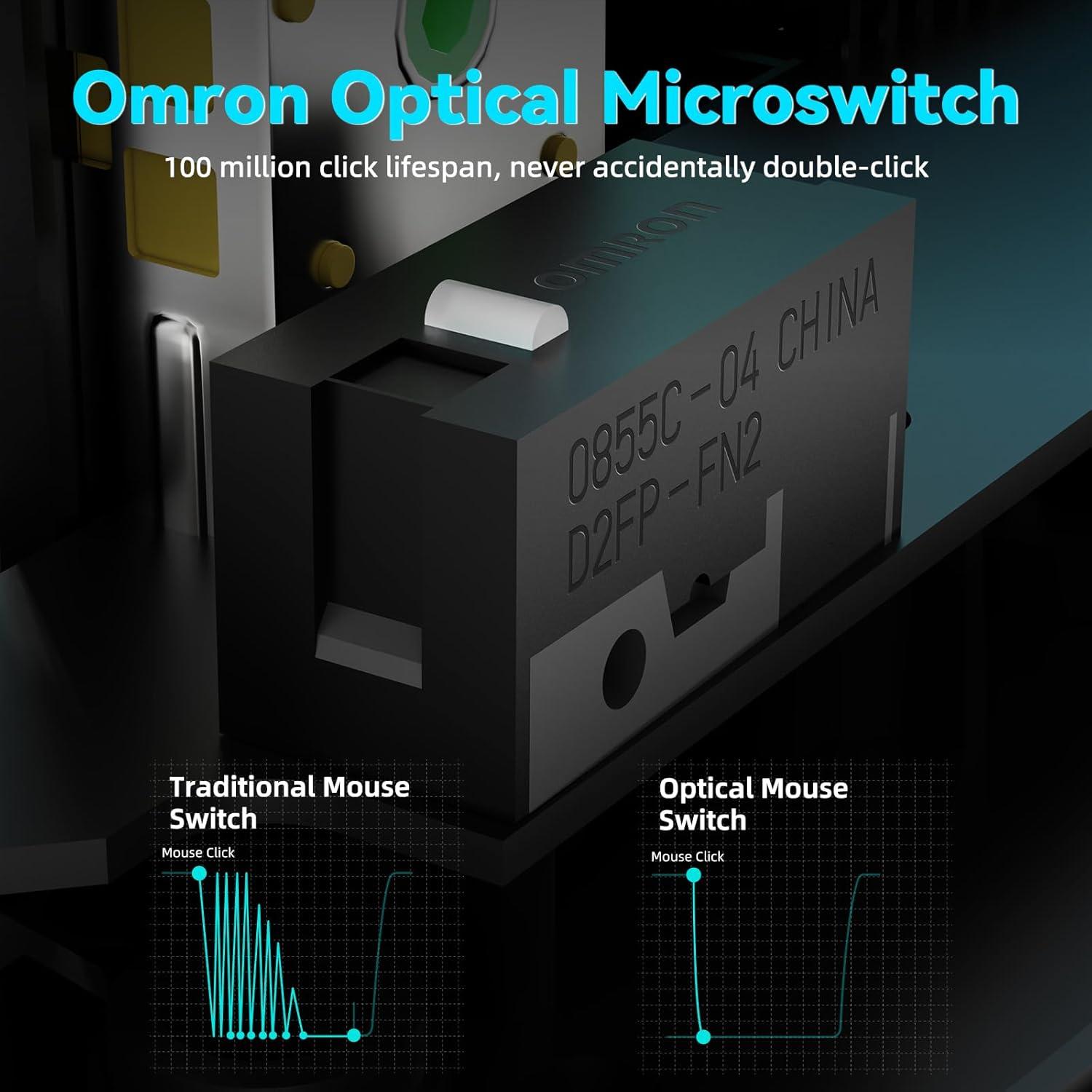 Ratón Gaming Inalámbrico ATTACK SHARK V5 - 42000 DPI - 55g