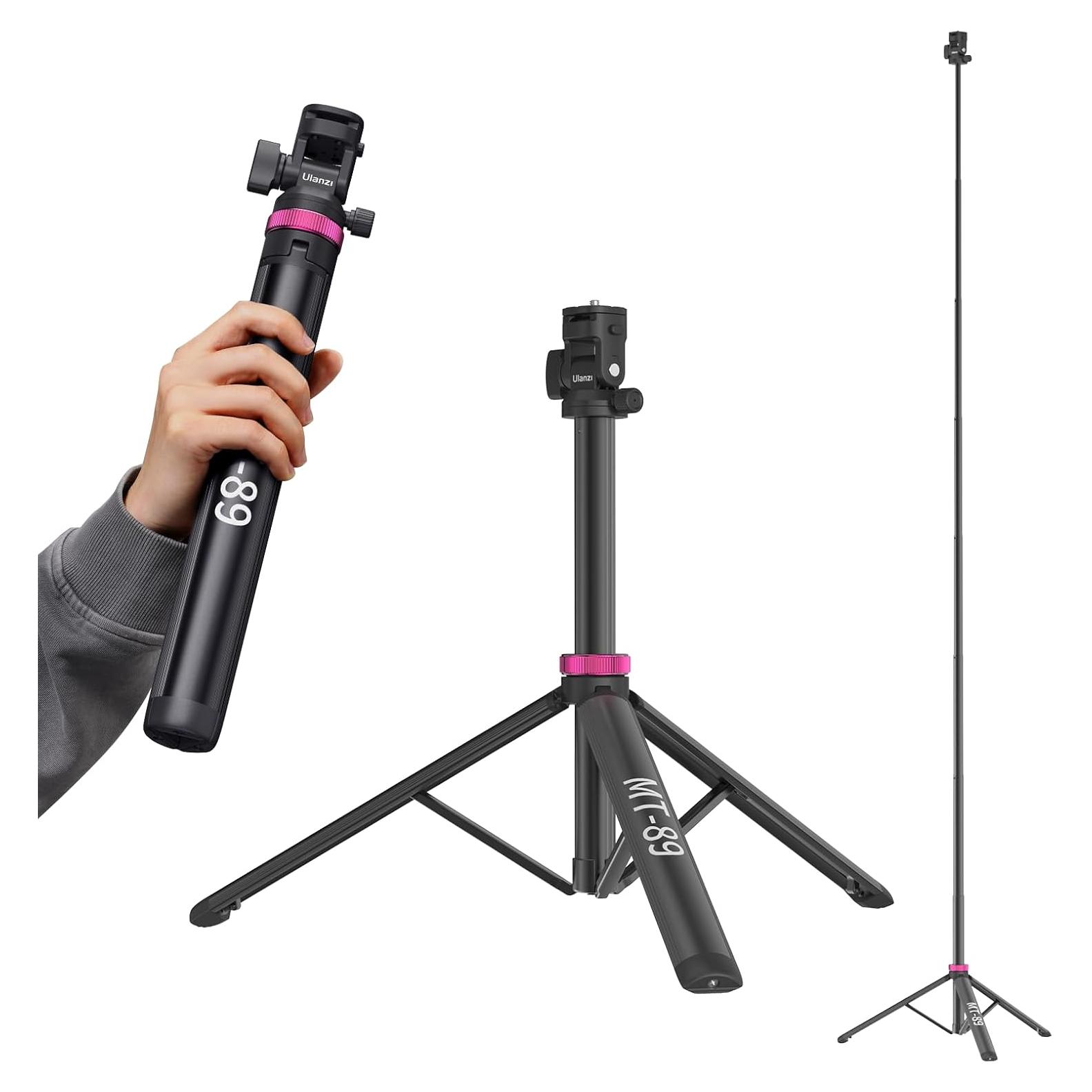 Trípode ULANZI MT-89 Aluminio 70cm Soporte Luz Ajustable