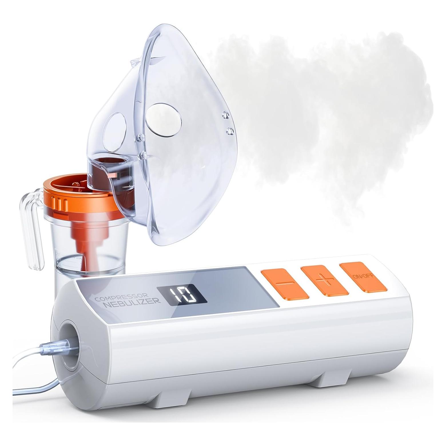 Nebulizador Portátil SANLANDOR para Adultos y Niños - Ajuste de Velocidad y Tiempo