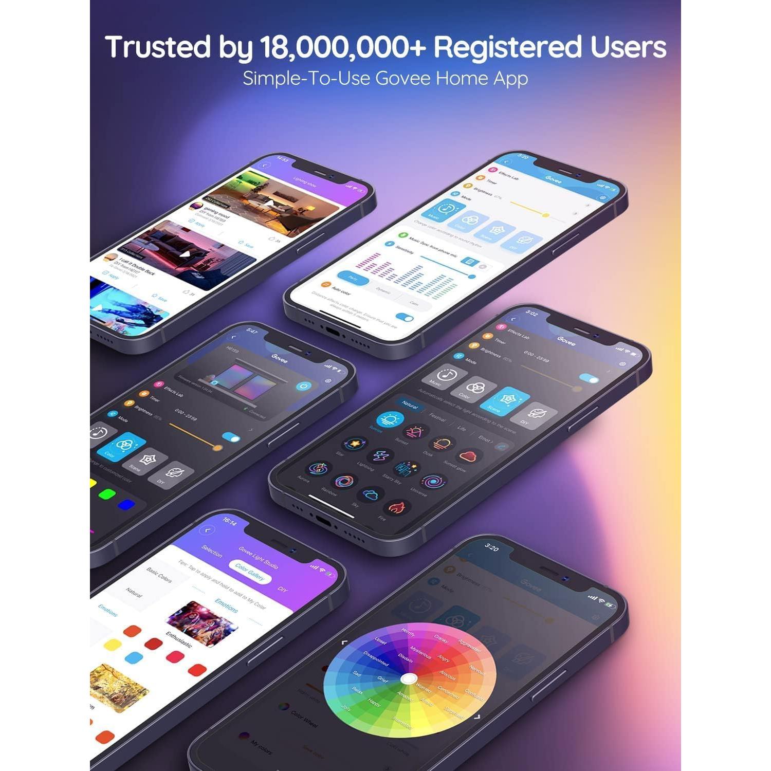 Govee Tira LED Inteligente 5m Control App y Voz