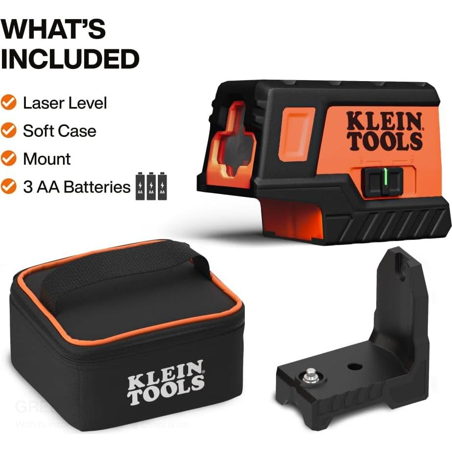 Nivel Láser Autonivelante Klein Tools 93MCLPG Verde 22.86m