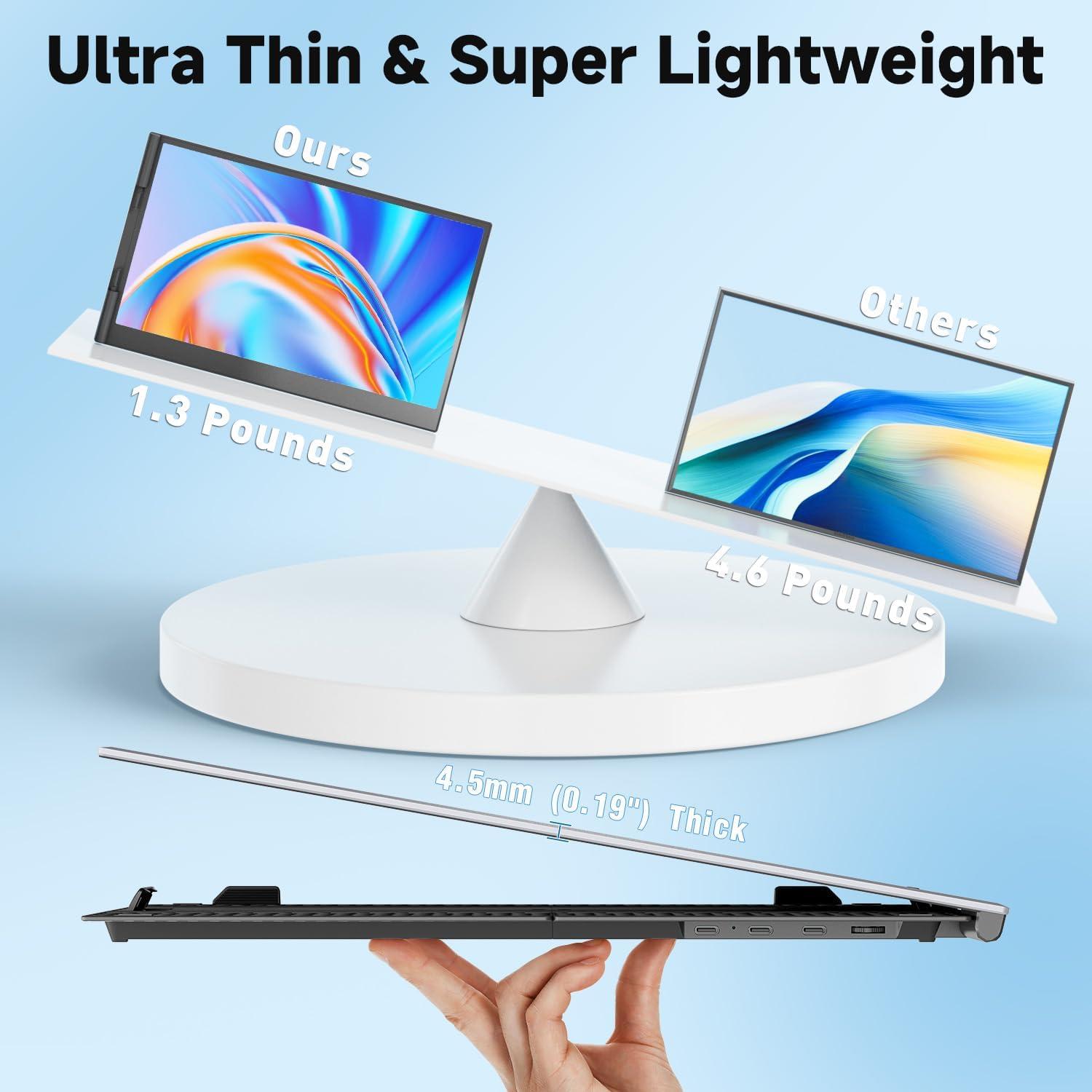 Extensor de Pantalla Portátil KEFEYA 14" FHD 1080P USB-C/HDMI