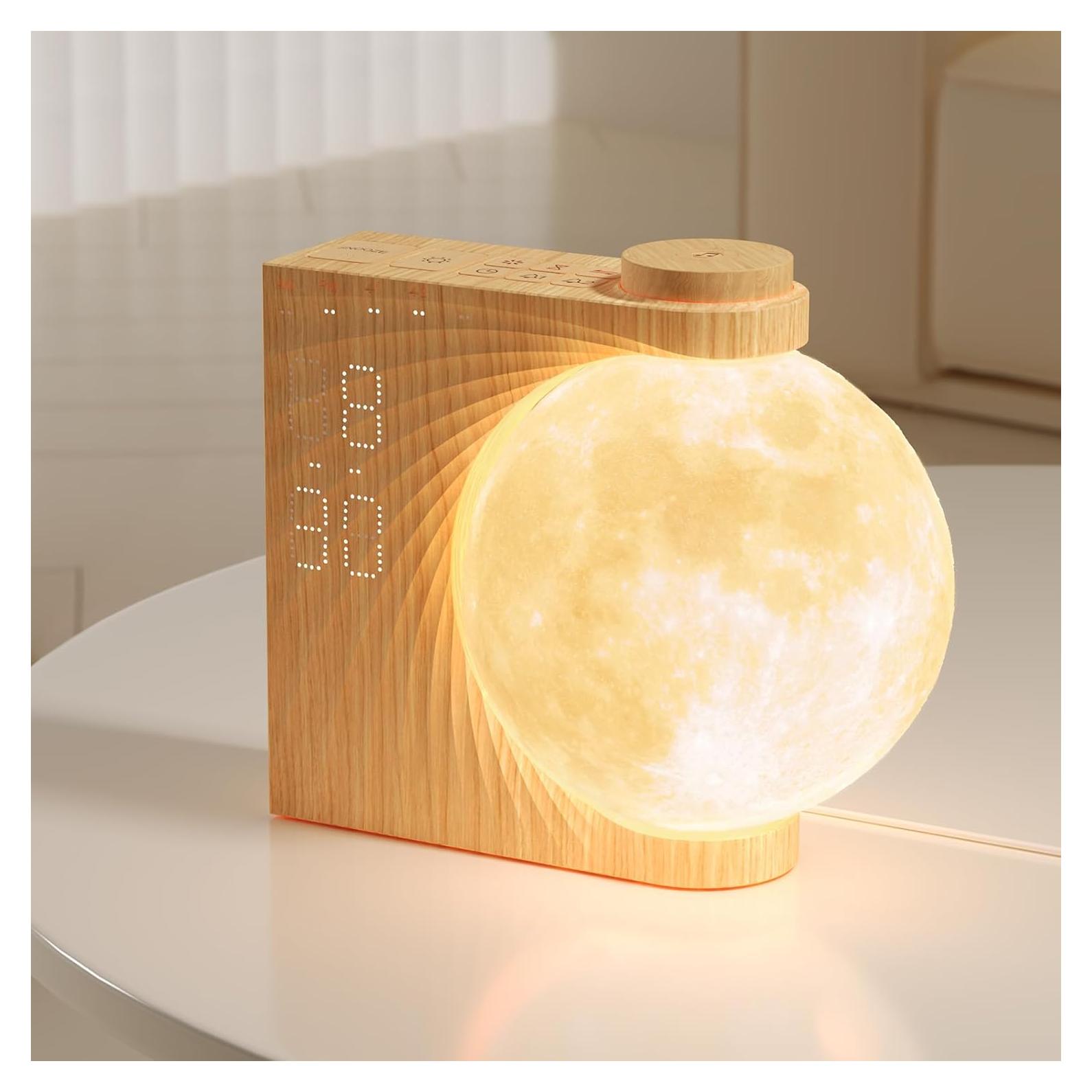 Despertador de Amanecer RETEYUNG AJ320 con Luz de Luna y Sonidos Naturales