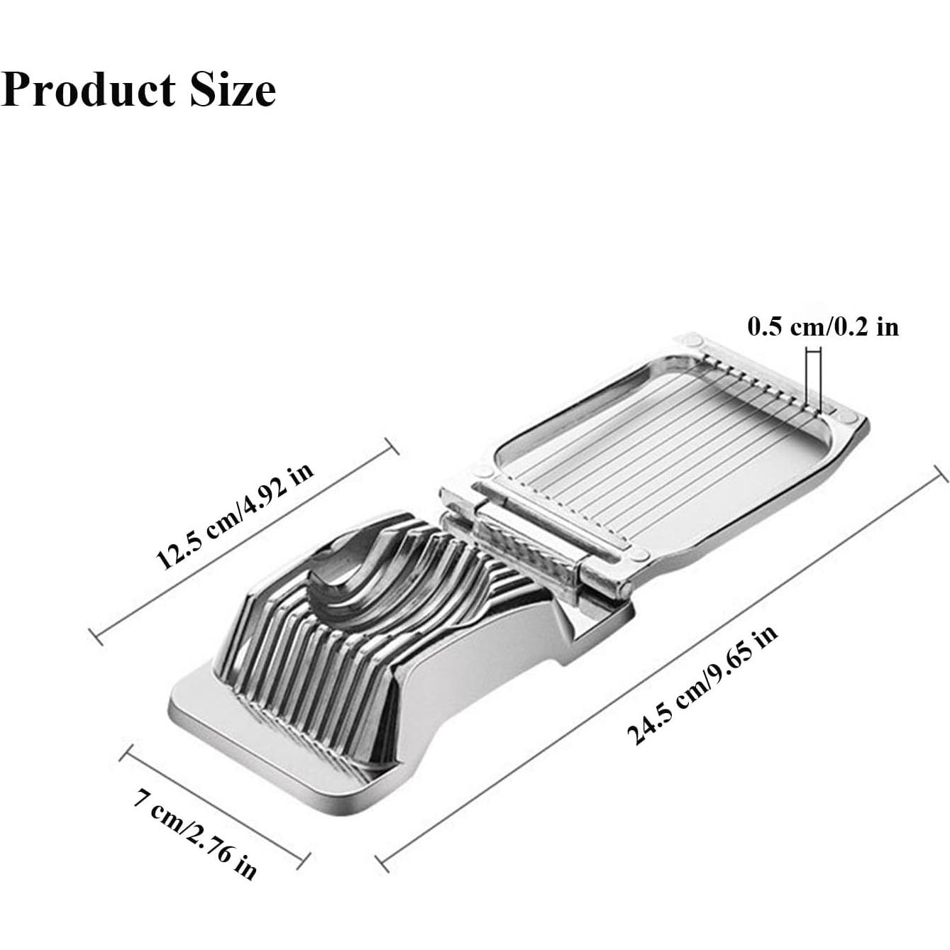 Cortador de Huevos y Frutas QHUAFoRen de Acero Inoxidable