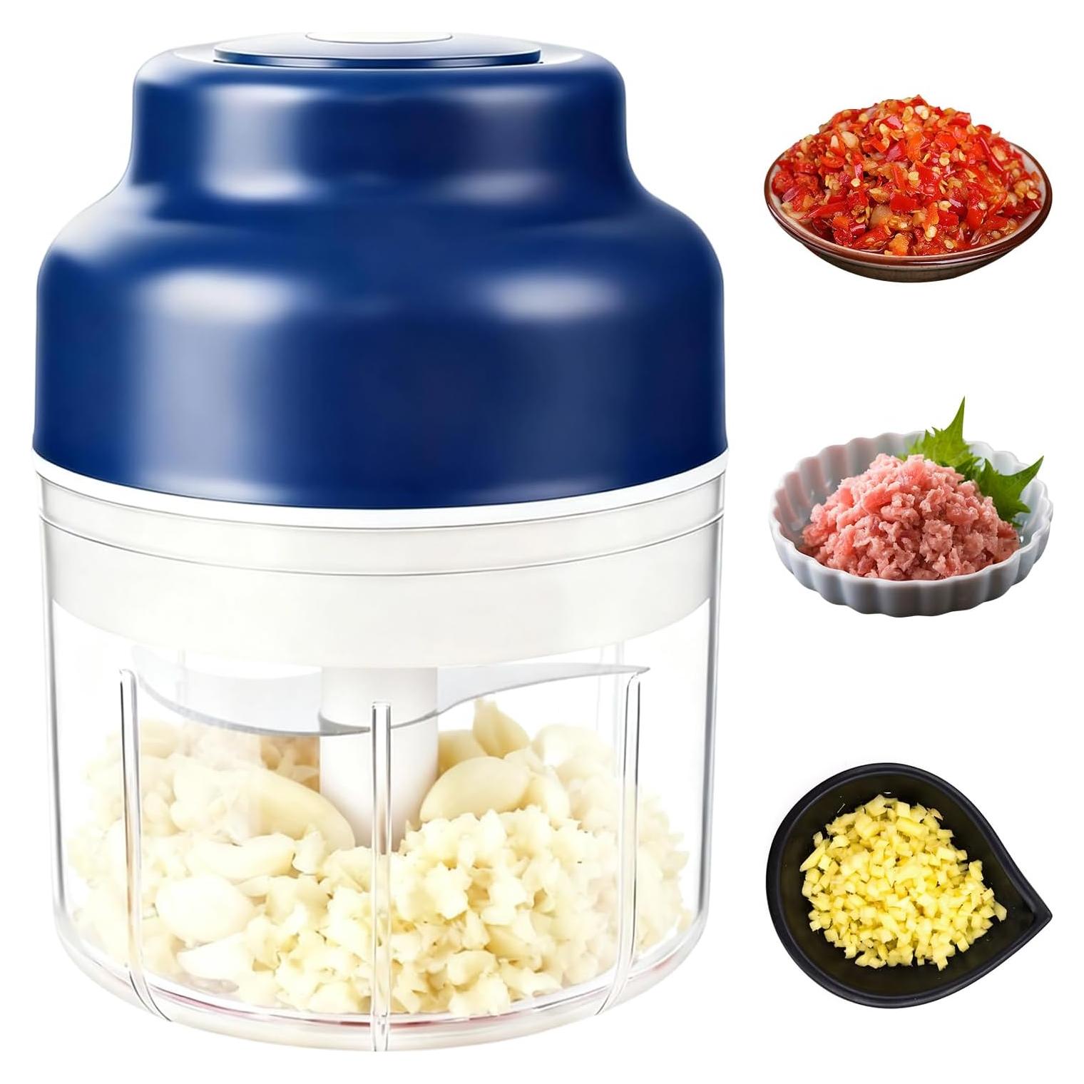 Picadora de Ajo Eléctrica Mini Genérico 258g USB Inalámbrica