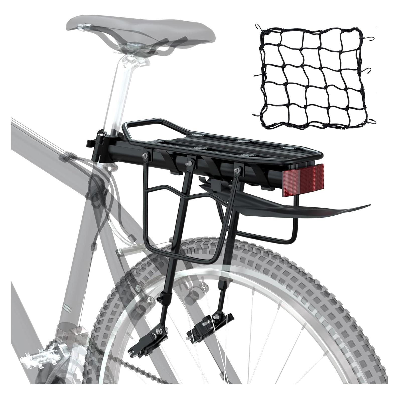 Portaequipajes Trasero de Bicicleta Reliancer 25kg Ajustable