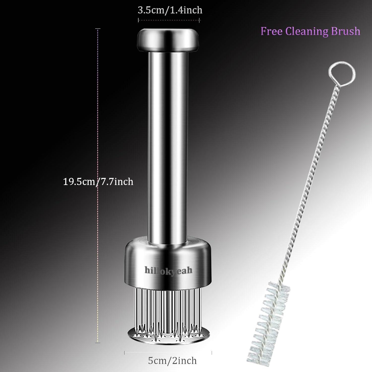 Herramienta Ablandadora de Carne Hillokyeah con 21 Agujas Acero Inoxidable