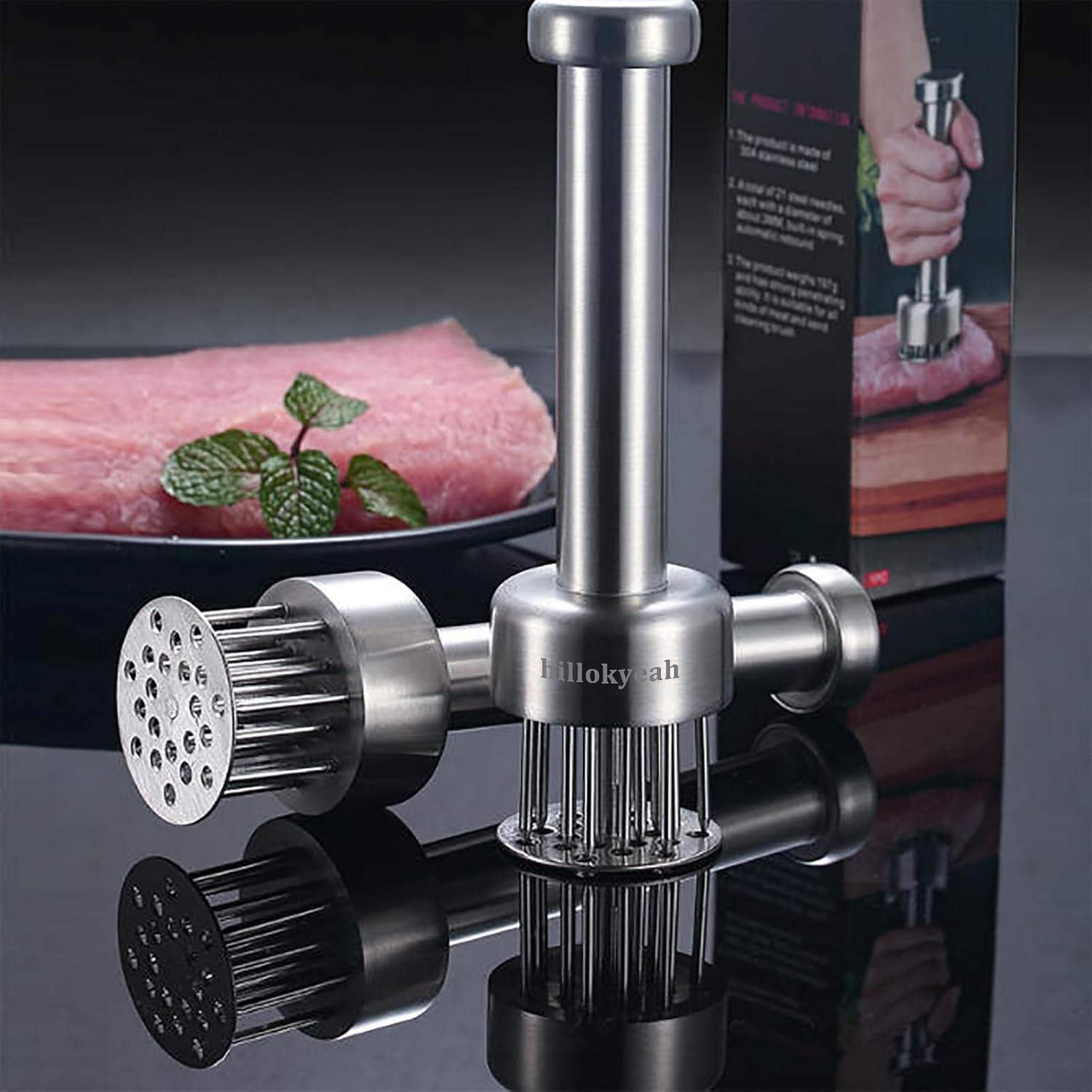 Herramienta Ablandadora de Carne Hillokyeah con 21 Agujas Acero Inoxidable