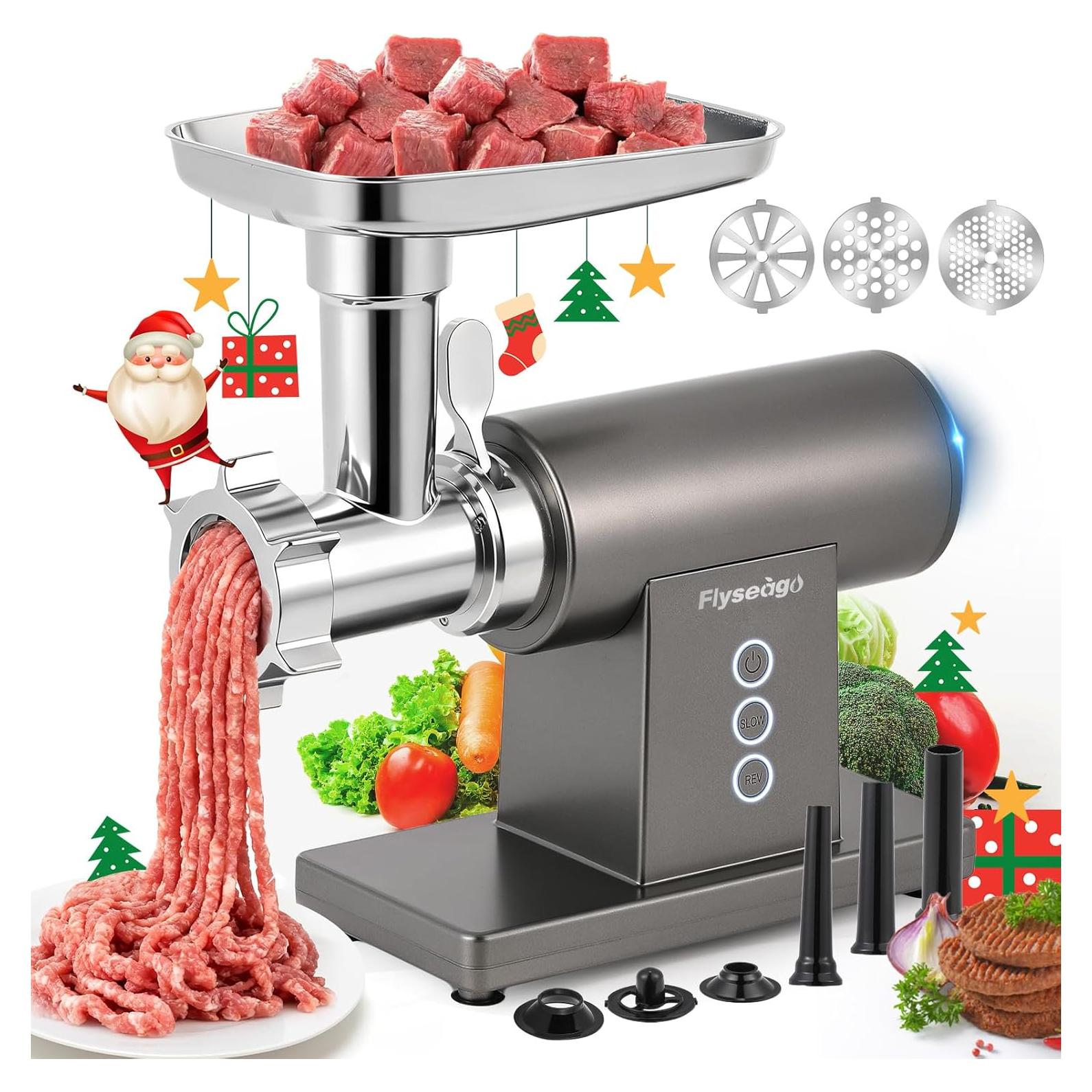 Picadora de Carne Eléctrica Flyseago 3200W Multifuncional