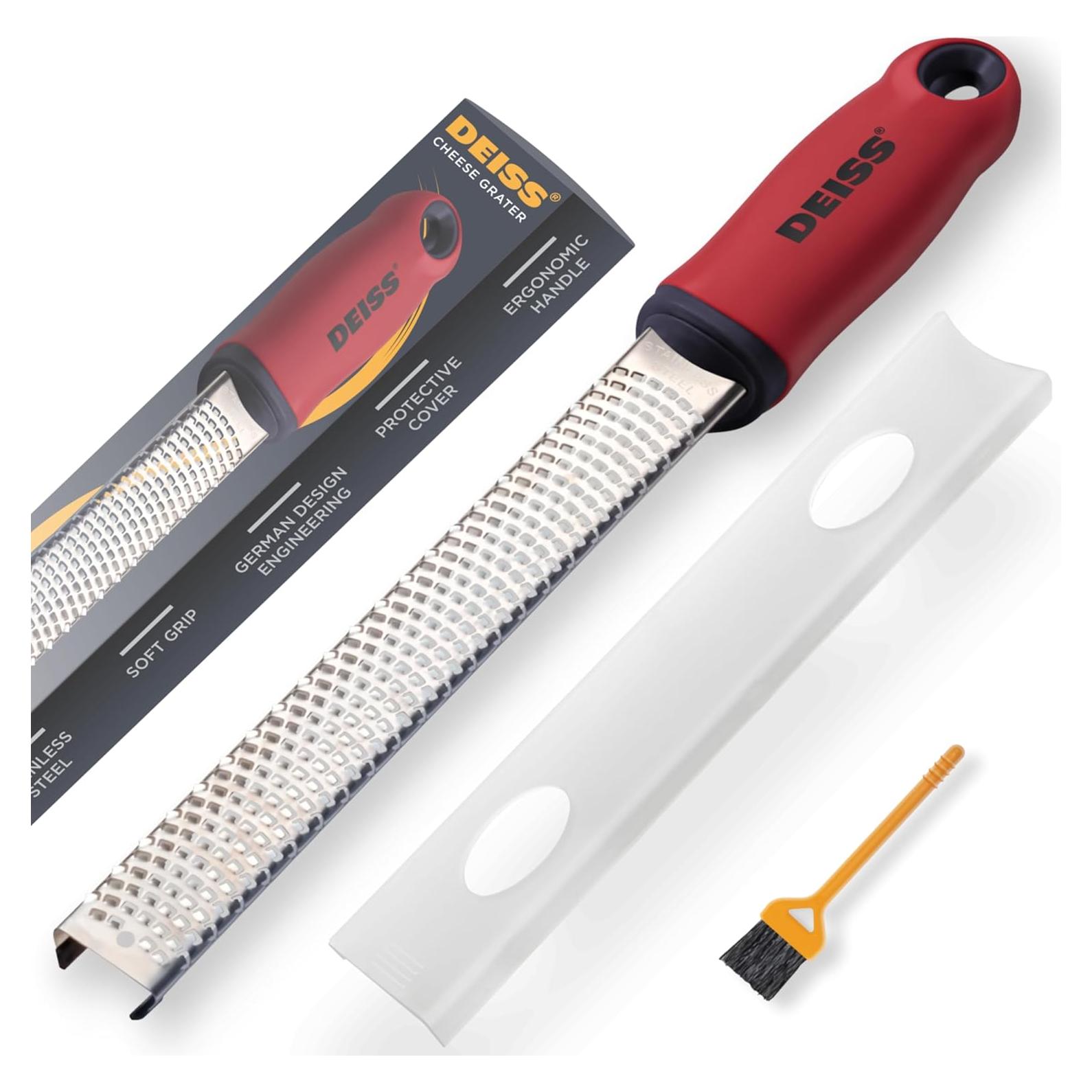 Rallador de Queso Deiss - Acero Inoxidable, Apto Lavavajillas