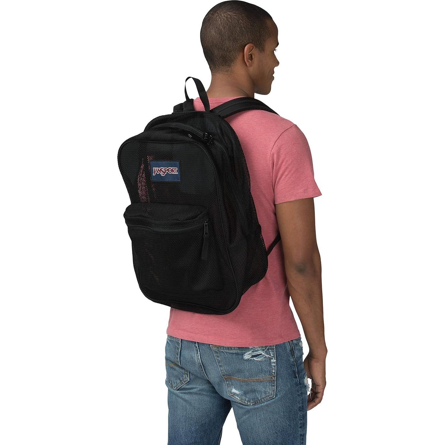 Mochila Transparente JanSport Mesh Pack 32L Negro