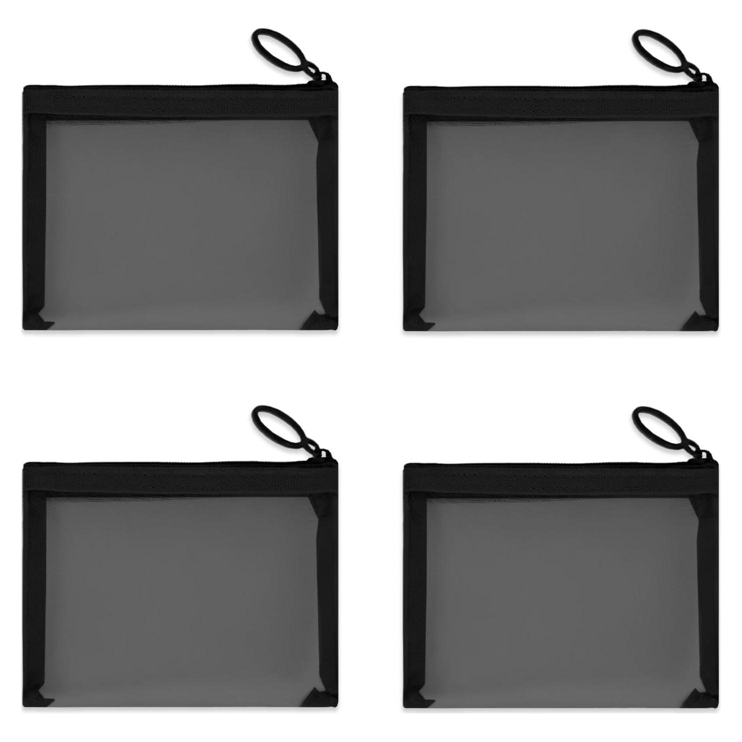 Mini Bolsas de Malla CarryEpic 4 Paquete Negro 12.7x10.16cm