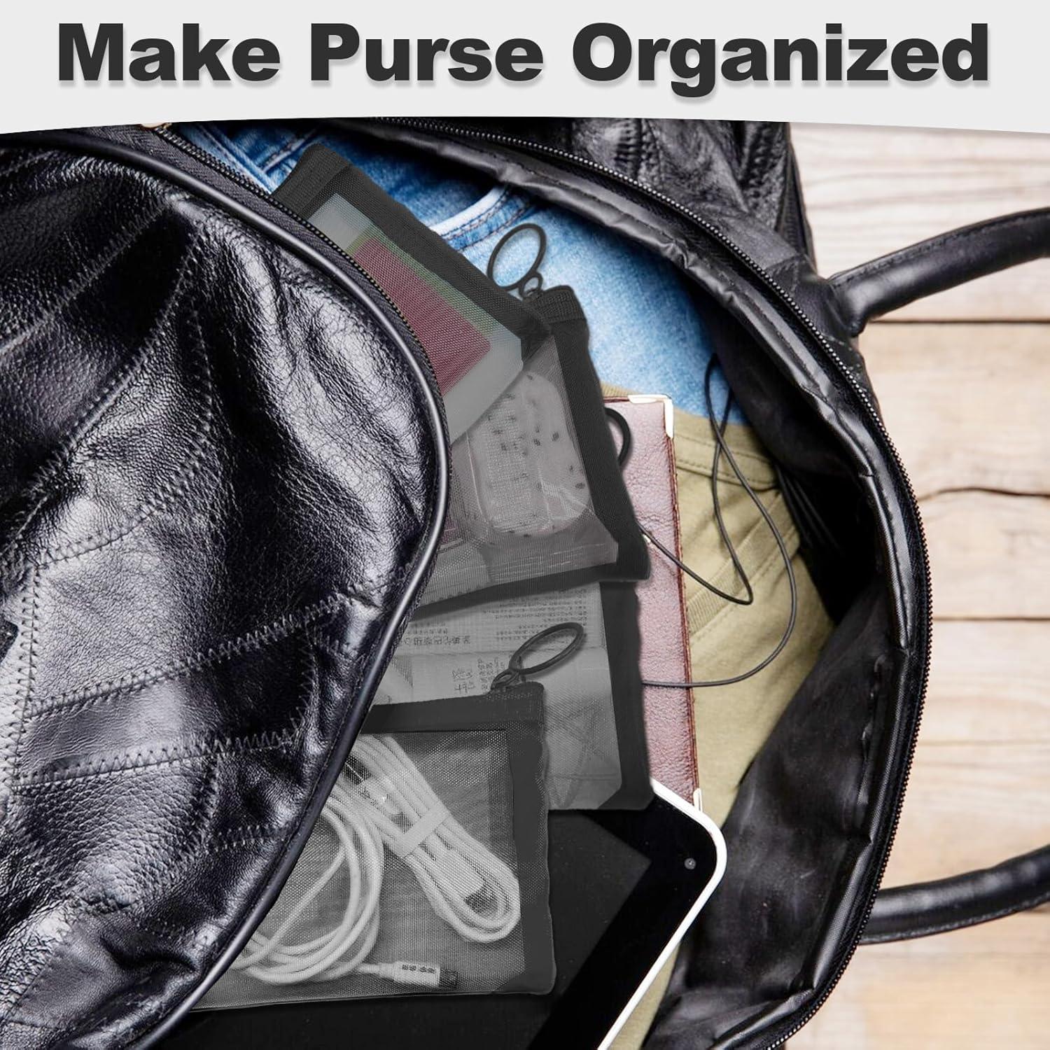 Mini Bolsas de Malla CarryEpic 4 Paquete Negro 12.7x10.16cm