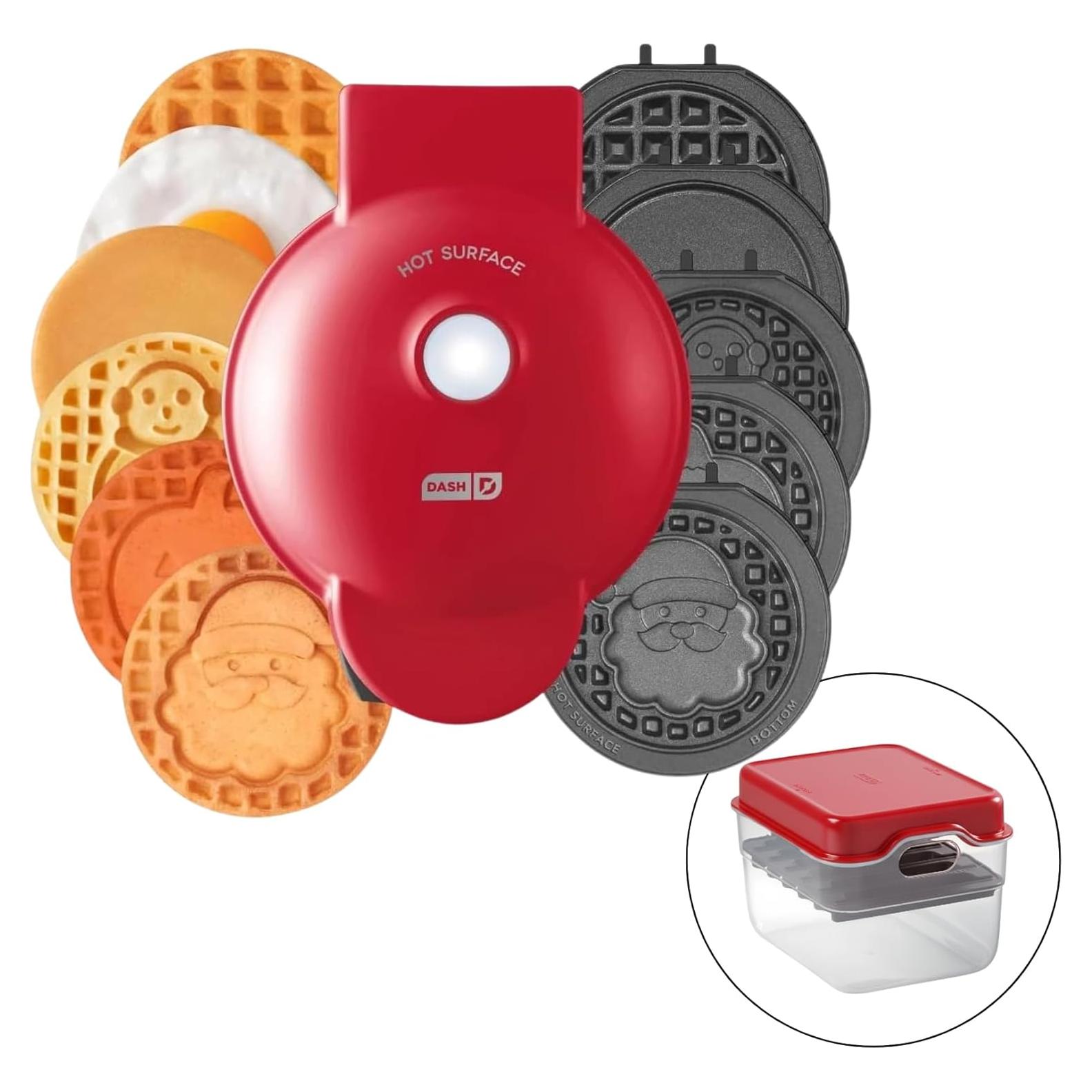 DASH Multimaker 4 en 1 con 7 Placas Removibles - Waffles y Temáticas