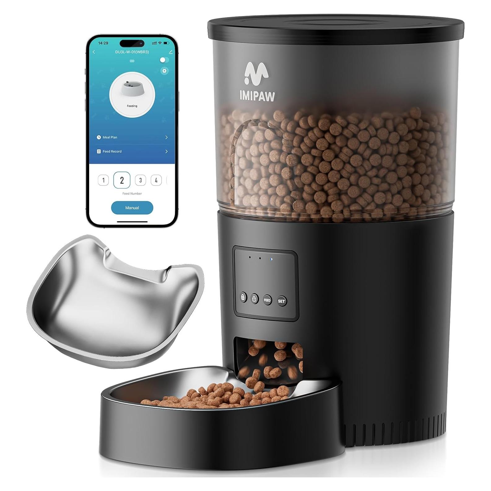 Comedero Automático para Gatos IMIPAW WiFi 5G Control APP