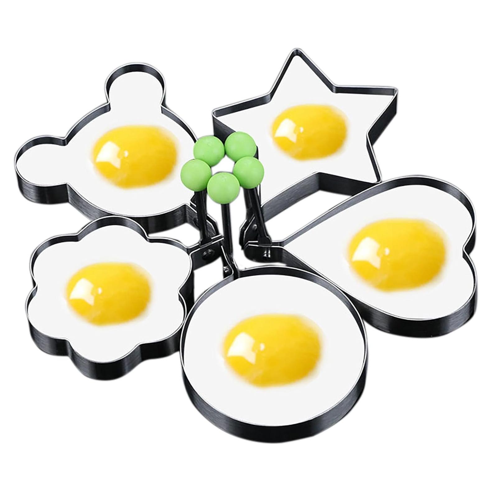 Moldes de Huevo YIKANGHENG Acero Inoxidable 5 Piezas