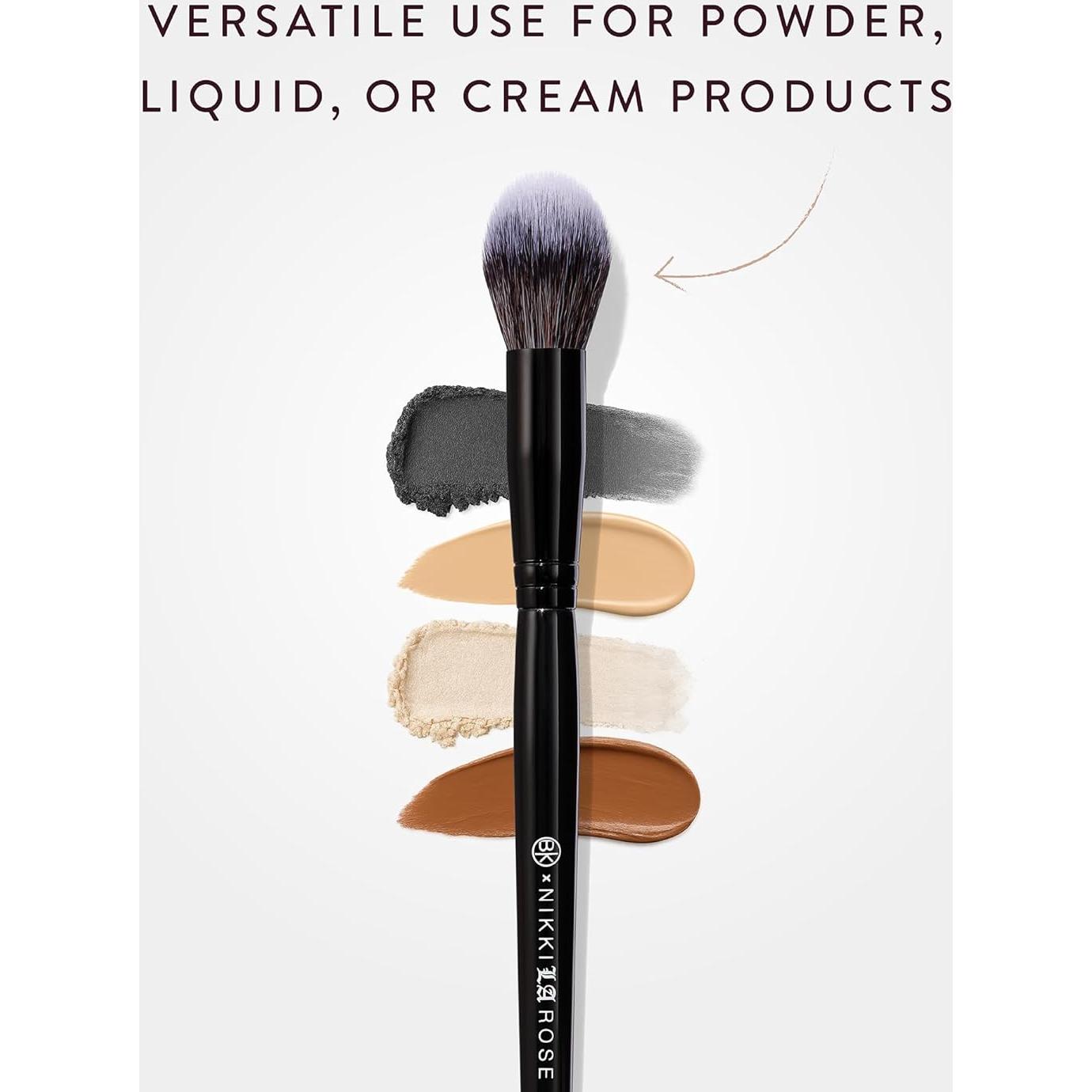 Brocha de Maquillaje BK Beauty N14 para Corrector y Polvo