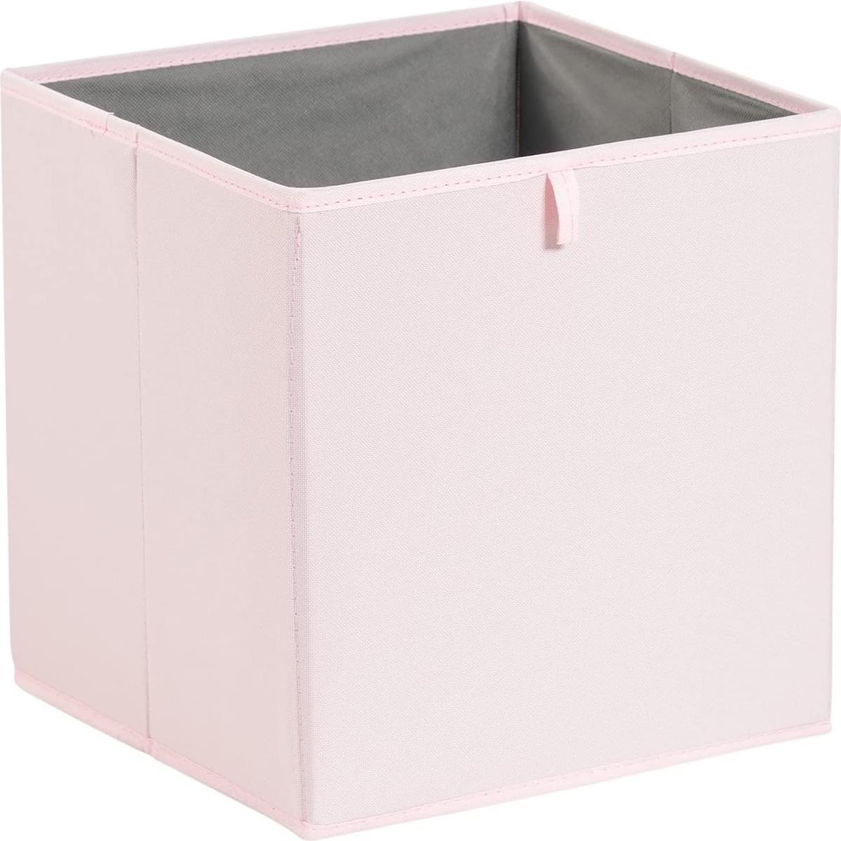 Cestas Organizadoras Plegables Amazon Basics 33x38 cm Rosa - Paquete de 6