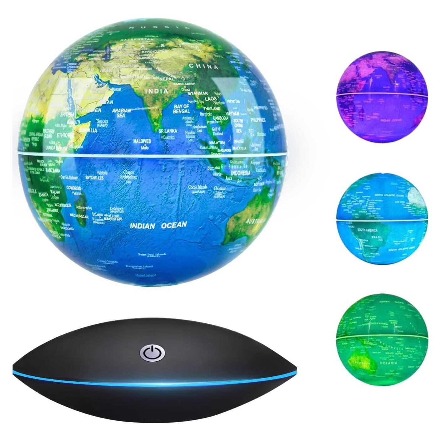 Globo Flotante Magnético Flagest 15.24 cm - Control Táctil y Luz LED