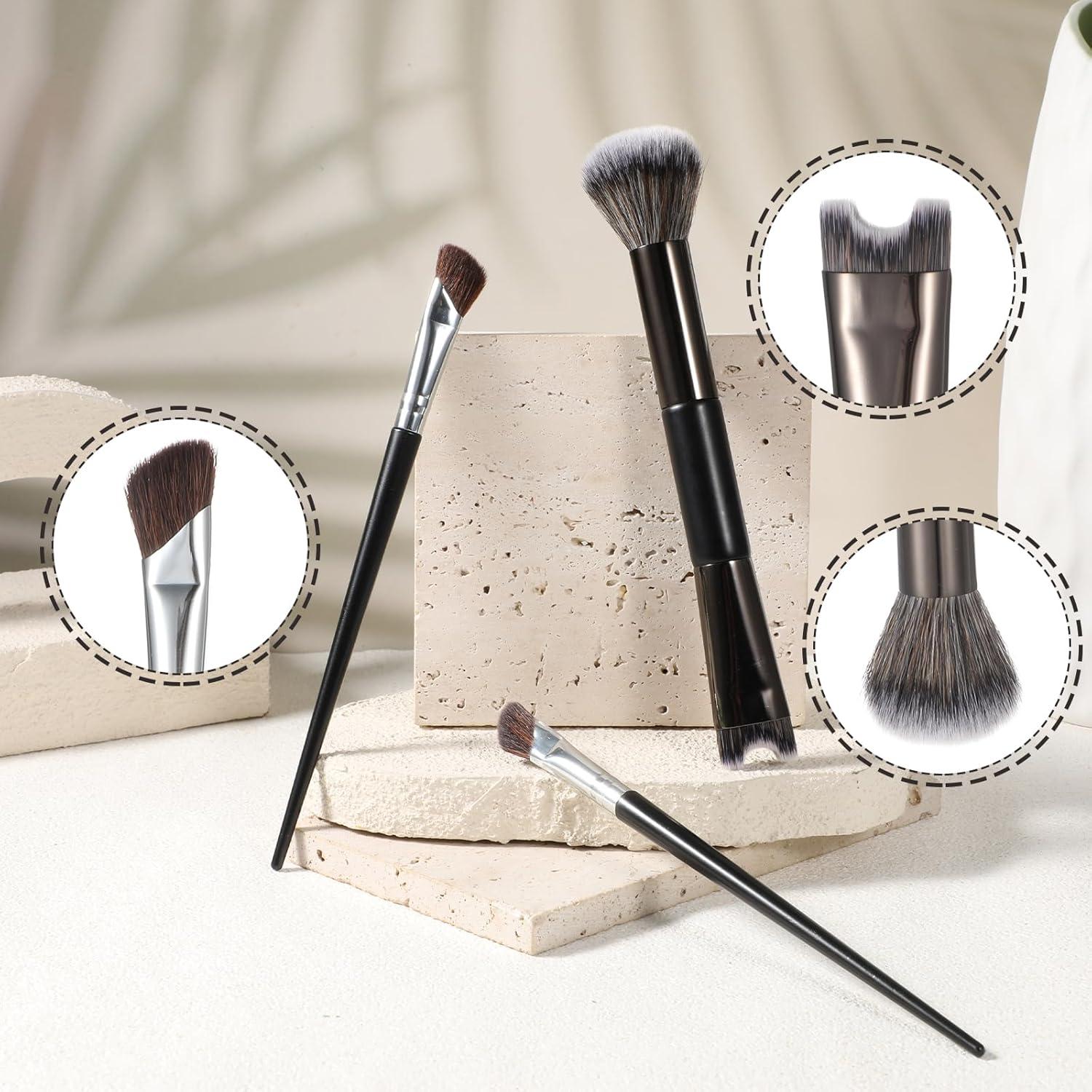 Kit de Pinceles de Maquillaje Kifmurase 3 Piezas Contorno Nariz
