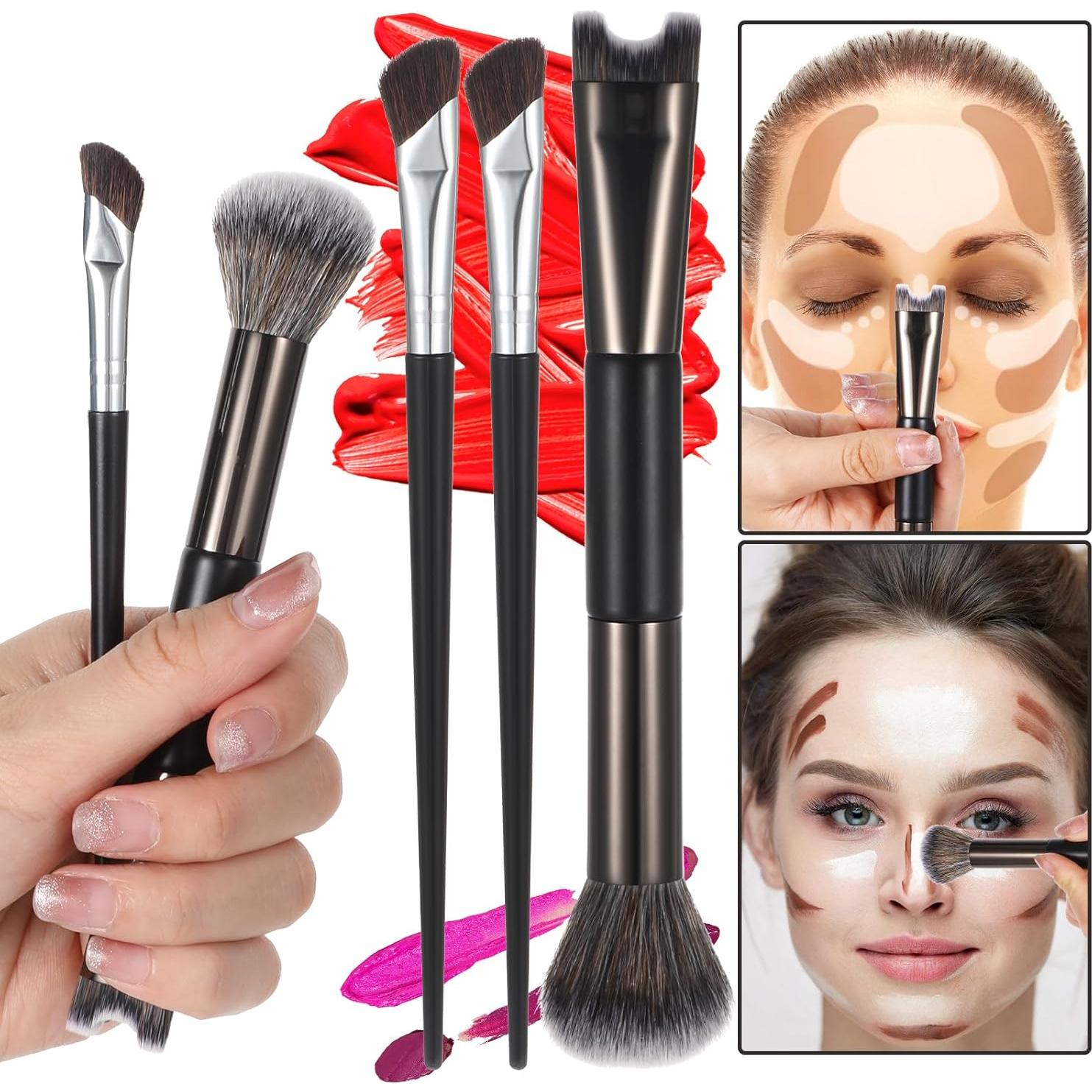 Kit de Pinceles de Maquillaje Kifmurase 3 Piezas Contorno Nariz