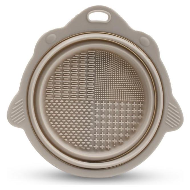 Limpiador de Brochas de Maquillaje Plegable Fanny Sandy Beige