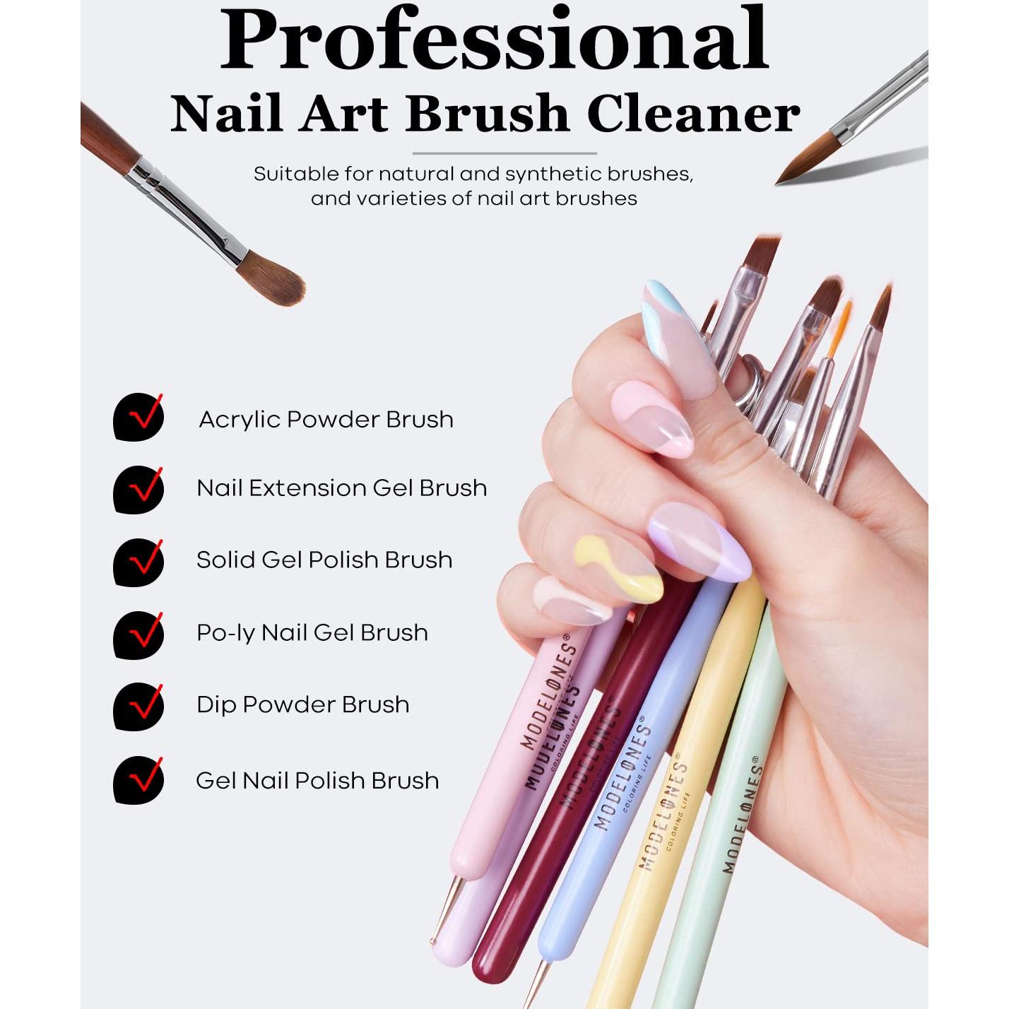 Limpiador y Restaurador de Pinceles Modelones 80ml - Gel y Acrílico