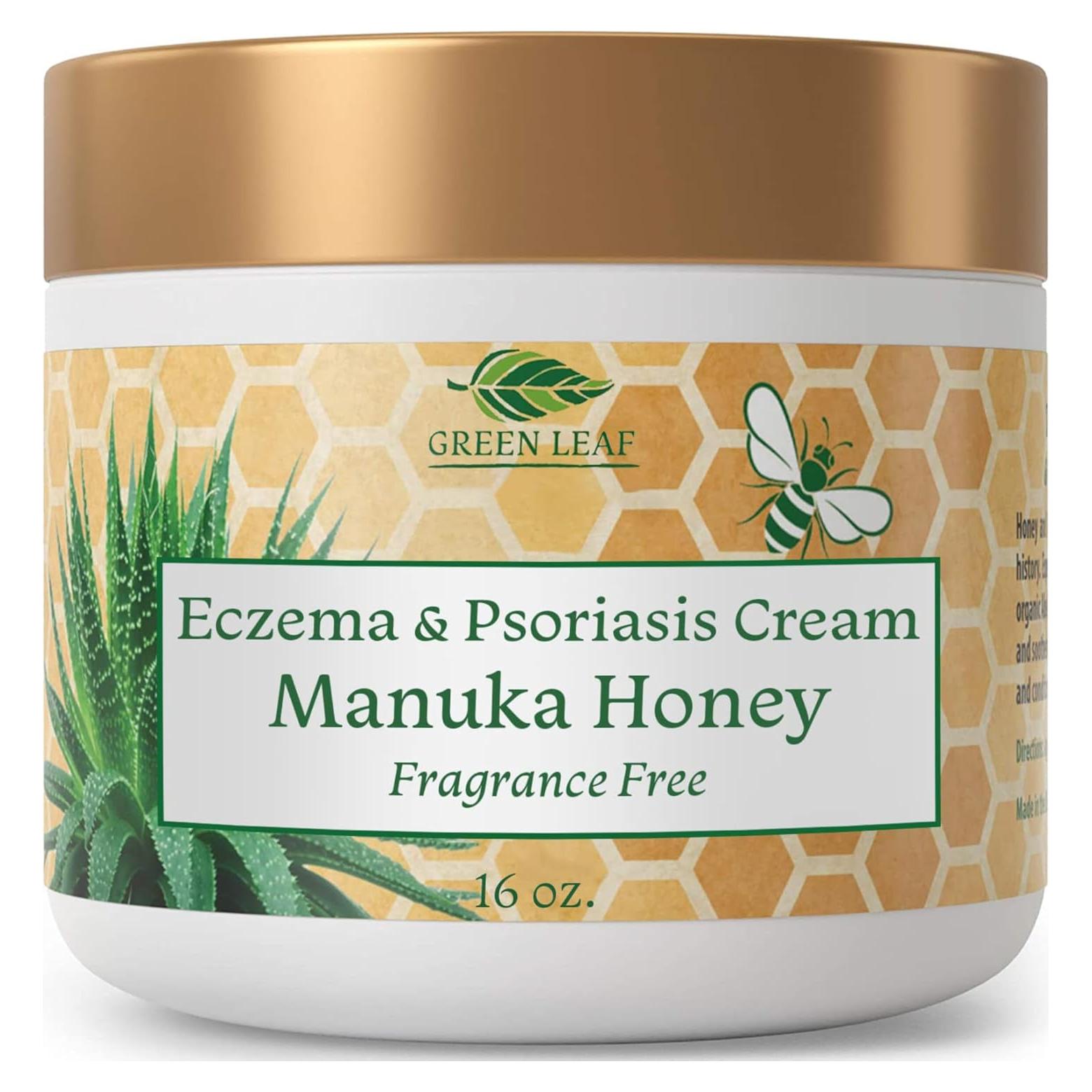 Crema Hidratante Sin Fragancia Green Leaf 453g Eczema Psoriasis