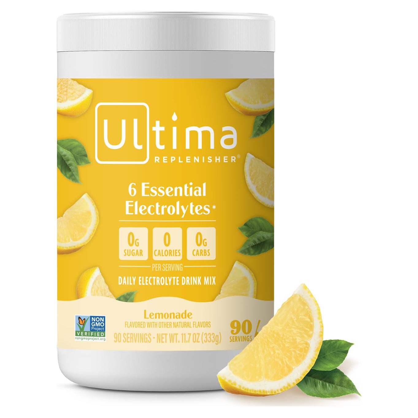 Mezcla de bebida en polvo Ultima Replenisher Limón 90 porciones