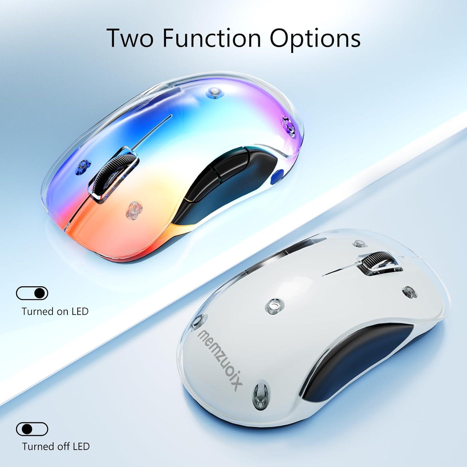 Ratón Inalámbrico Memzuoix WM-2017 RGB Recargable 1200 DPI